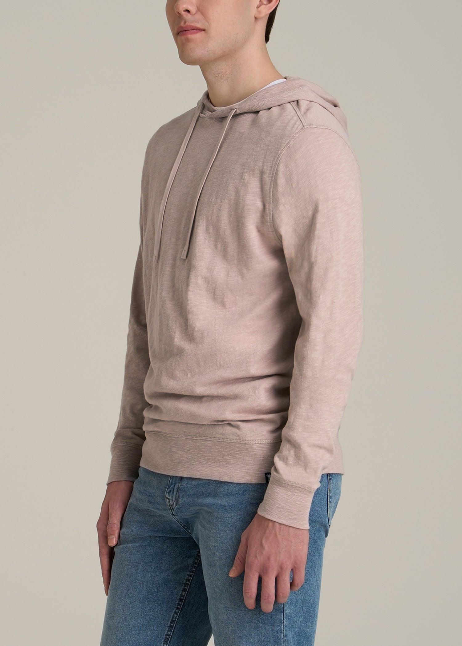 Sunwashed Slub Pullover Men's Tall Hoodie in Desert Rose Product Image