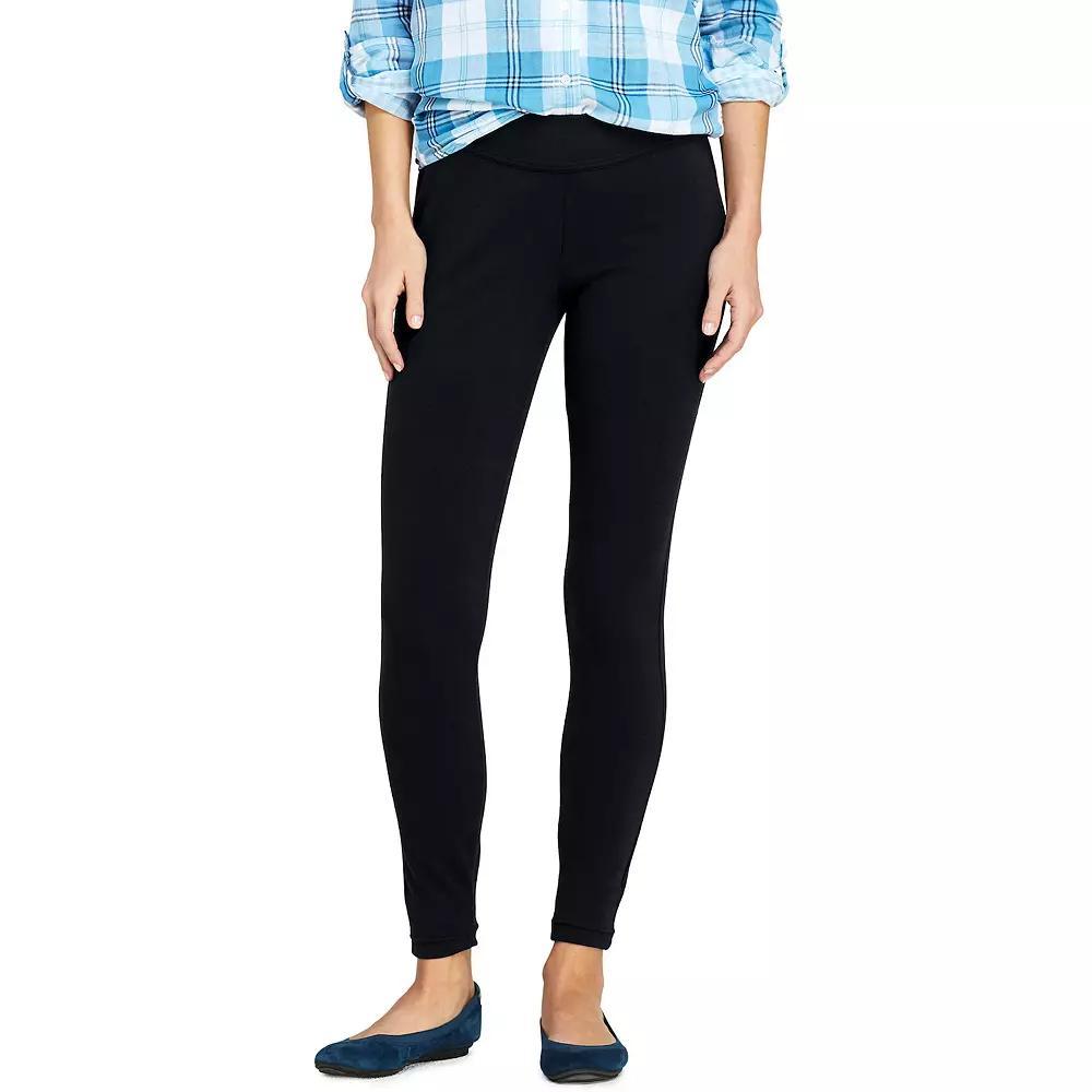 Women's Lands' End Starfish Knit Leggings, Size: XL Tall, Black Product Image