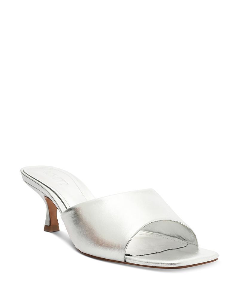 Schutz Dethalia Leather Heeled Mule Womens at Urban Outfitters Product Image