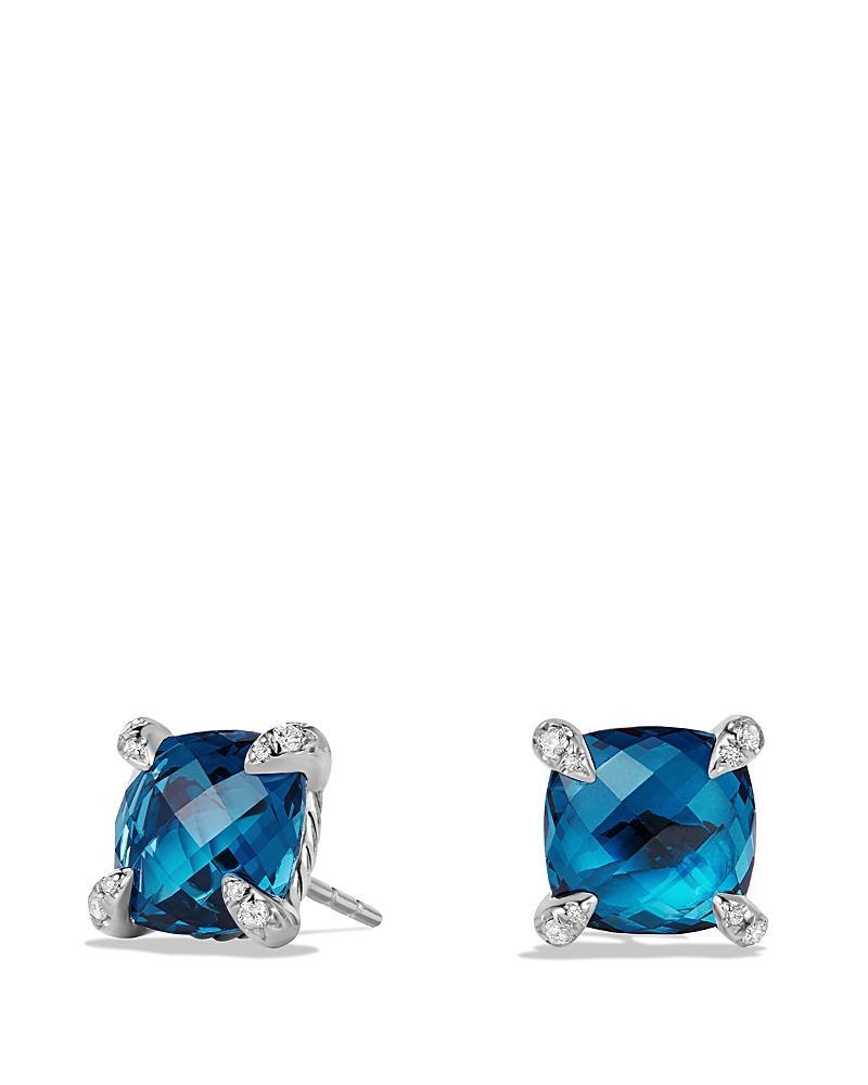David Yurman Chatelaine Stud Earrings with Amethyst and Diamonds Product Image