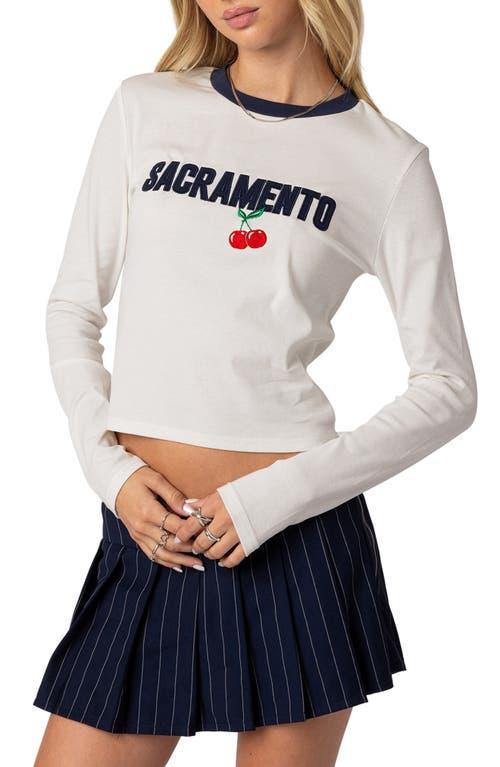 Womens Embroidered Sacramento T-Shirt Product Image