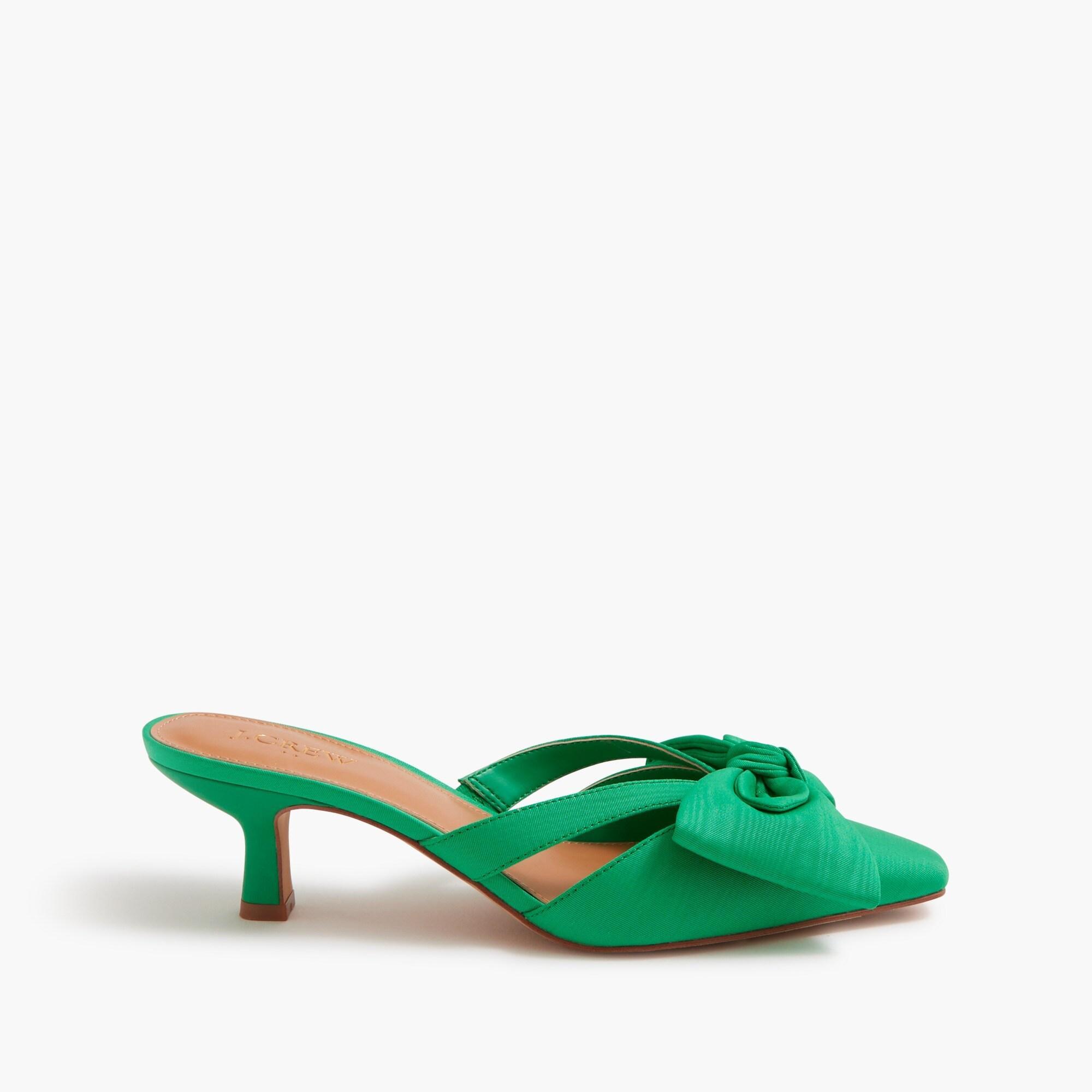Bow heeled mules Product Image