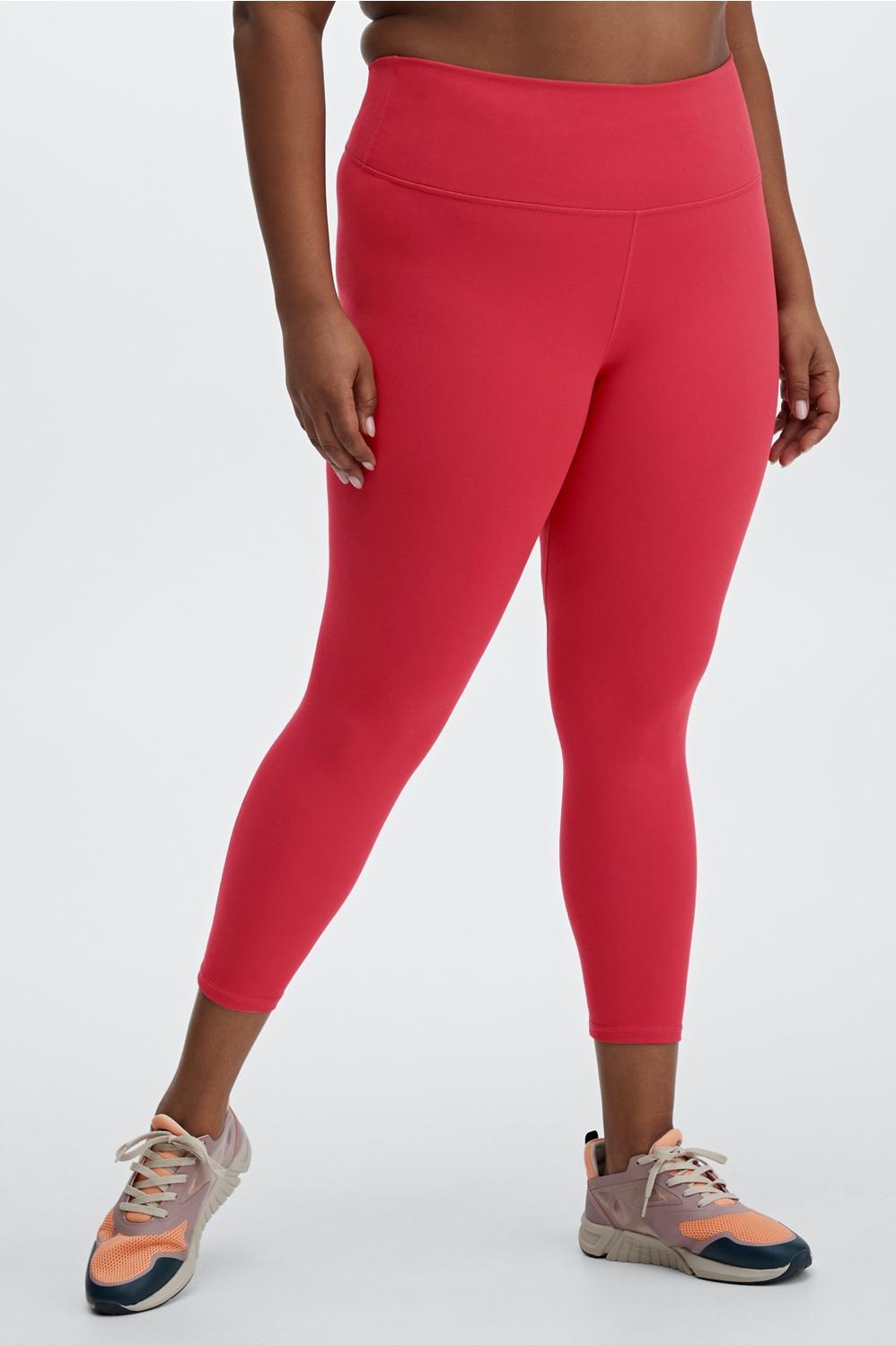 Fabletics Define High-Waisted 7/8 Legging Womens red plus Size 4X Product Image
