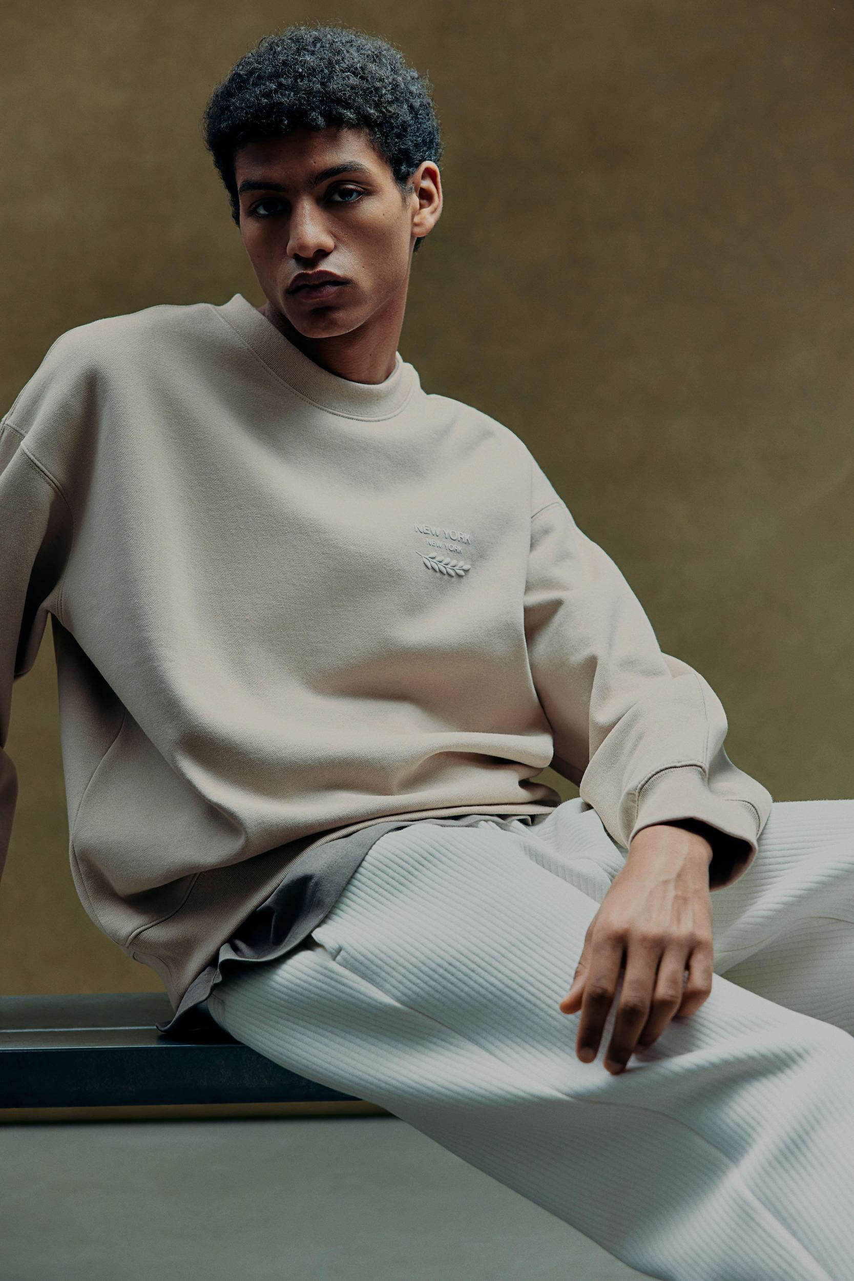 Loose Fit Printed Sweatshirt Product Image