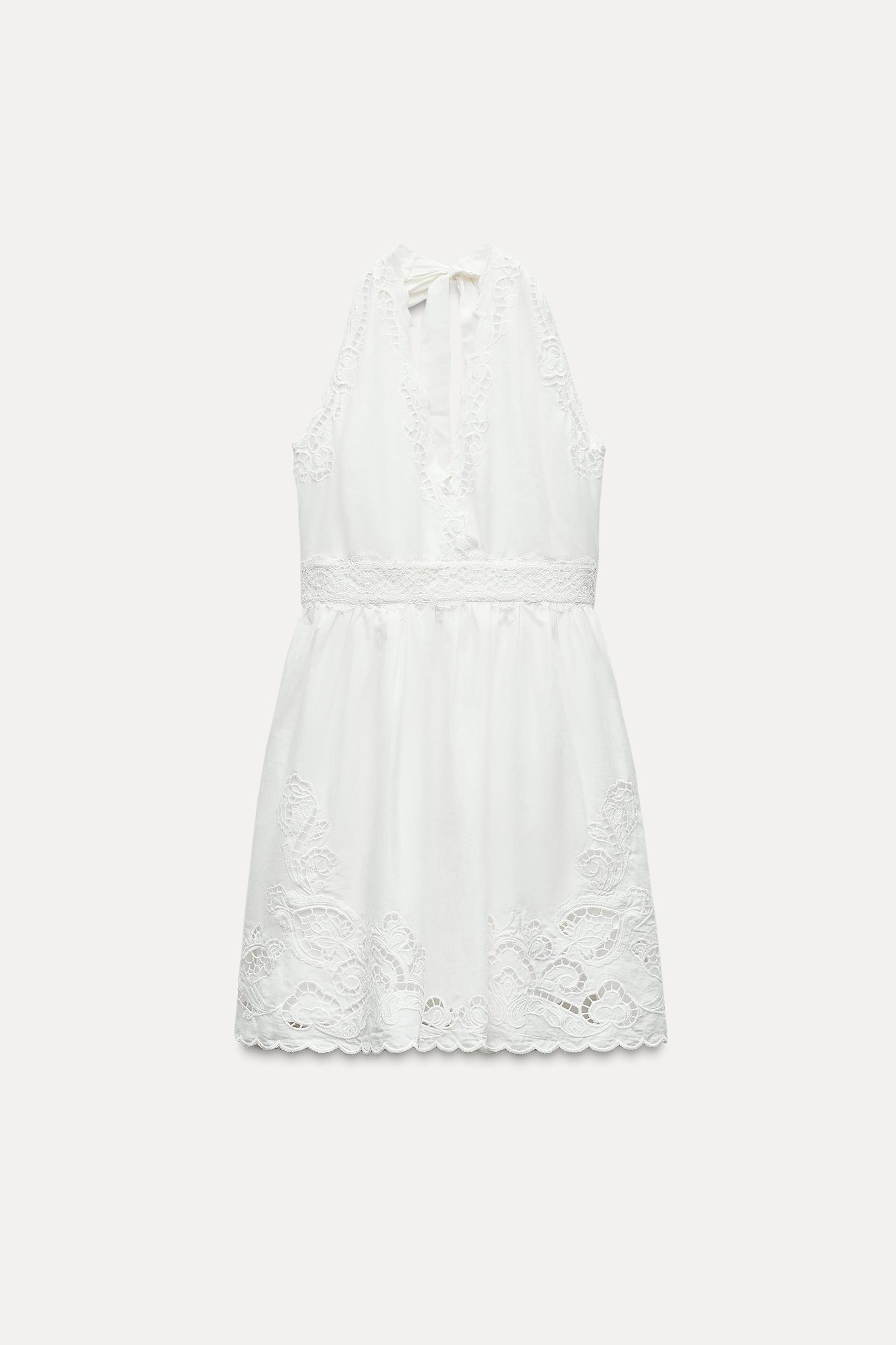 EMBROIDERED MINI DRESS ZW COLLECTION Product Image