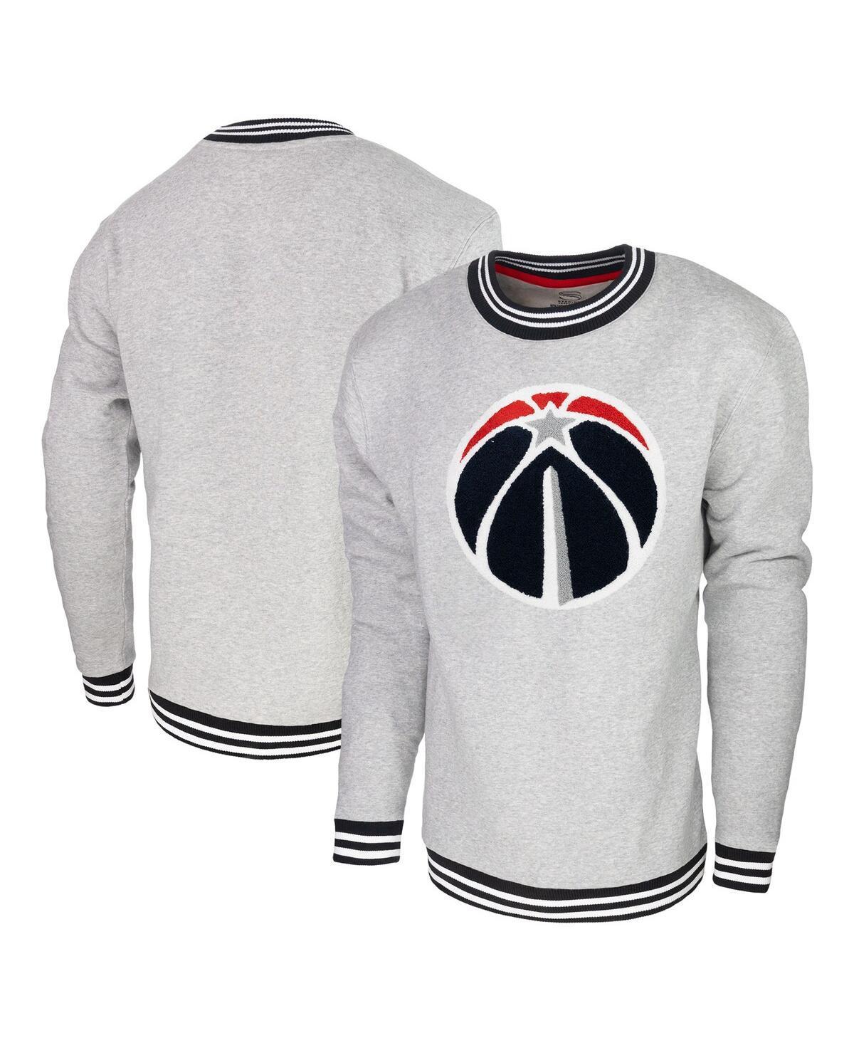 Men's Stadium Essentials  Heather Gray Washington Wizards Club Level Pullover Sweatshirt, Size: 3XL, Wiz Grey Product Image
