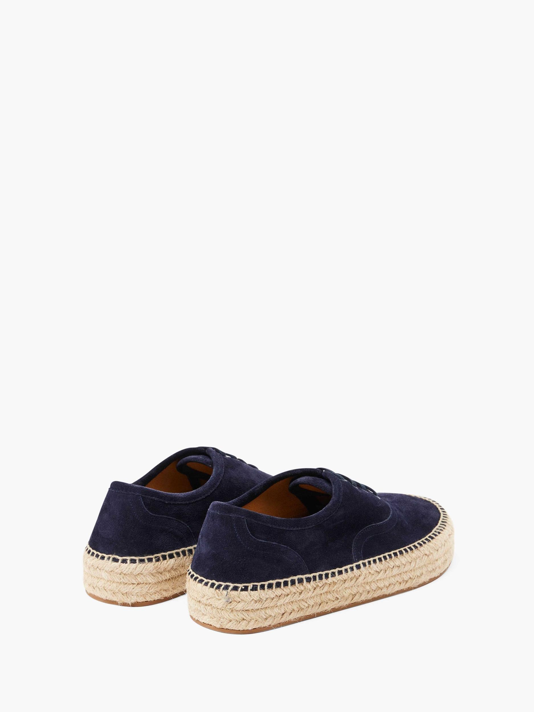 SUEDE LACE-FRONT PLATFORM ESPADRILLE Product Image