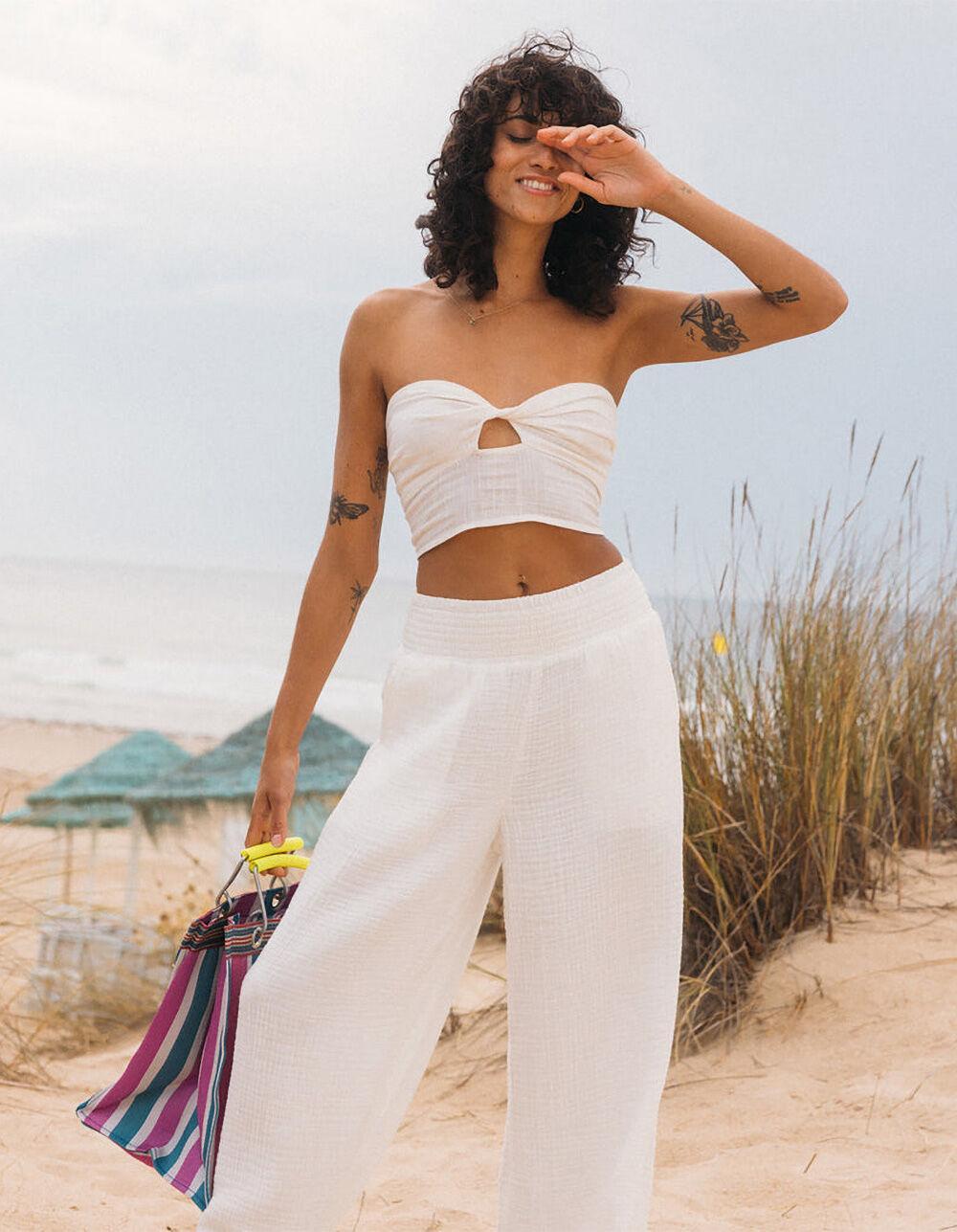 BILLABONG Wave Crush Womens Tube Top - WHITE Product Image