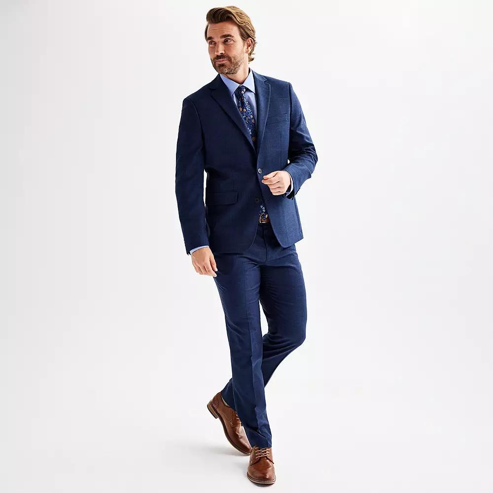 Men's Apt. 9® Premier Flex Performance Slim-Fit Washable Suit Jacket, Size: 42 LONG, Blue Product Image