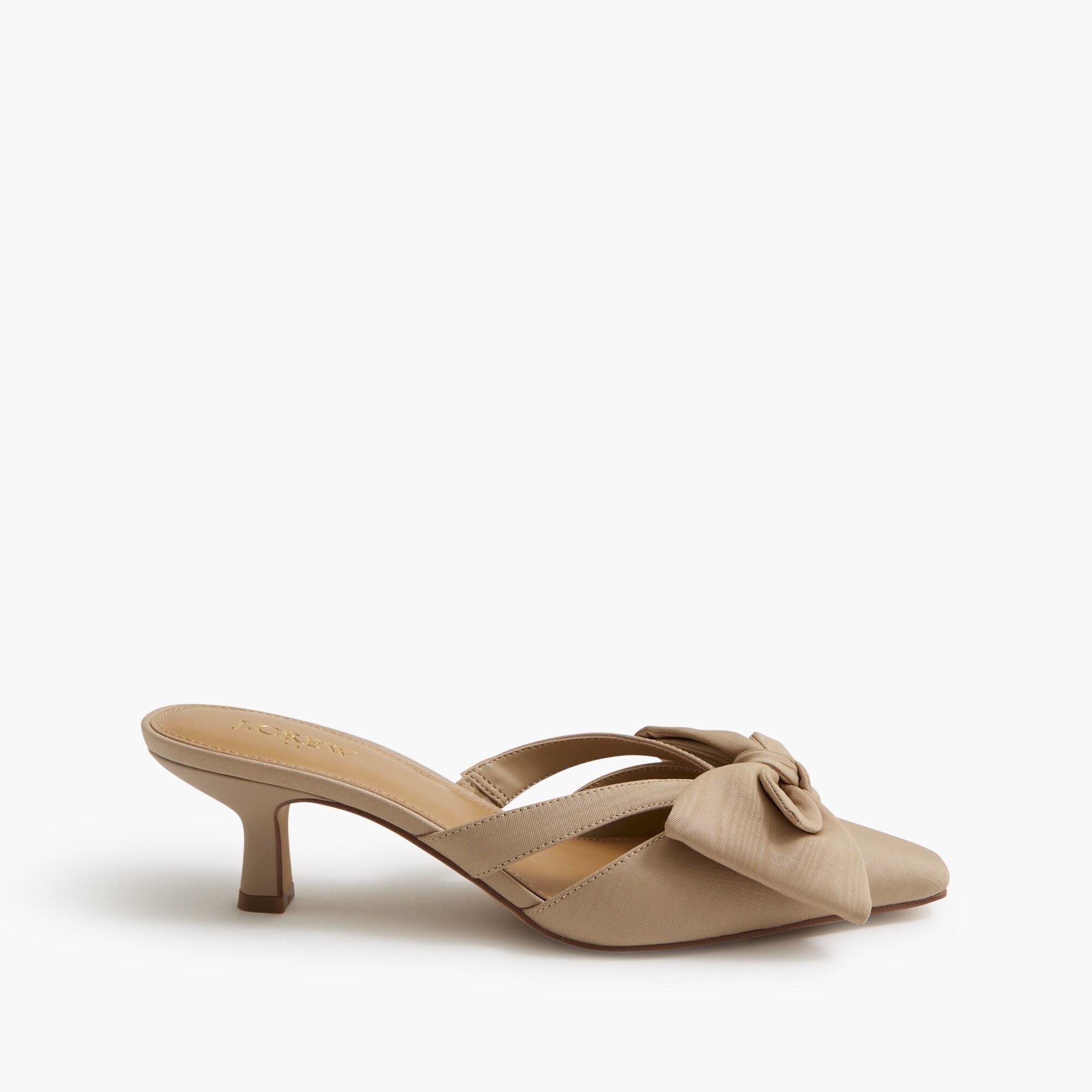 Bow heeled mules Product Image
