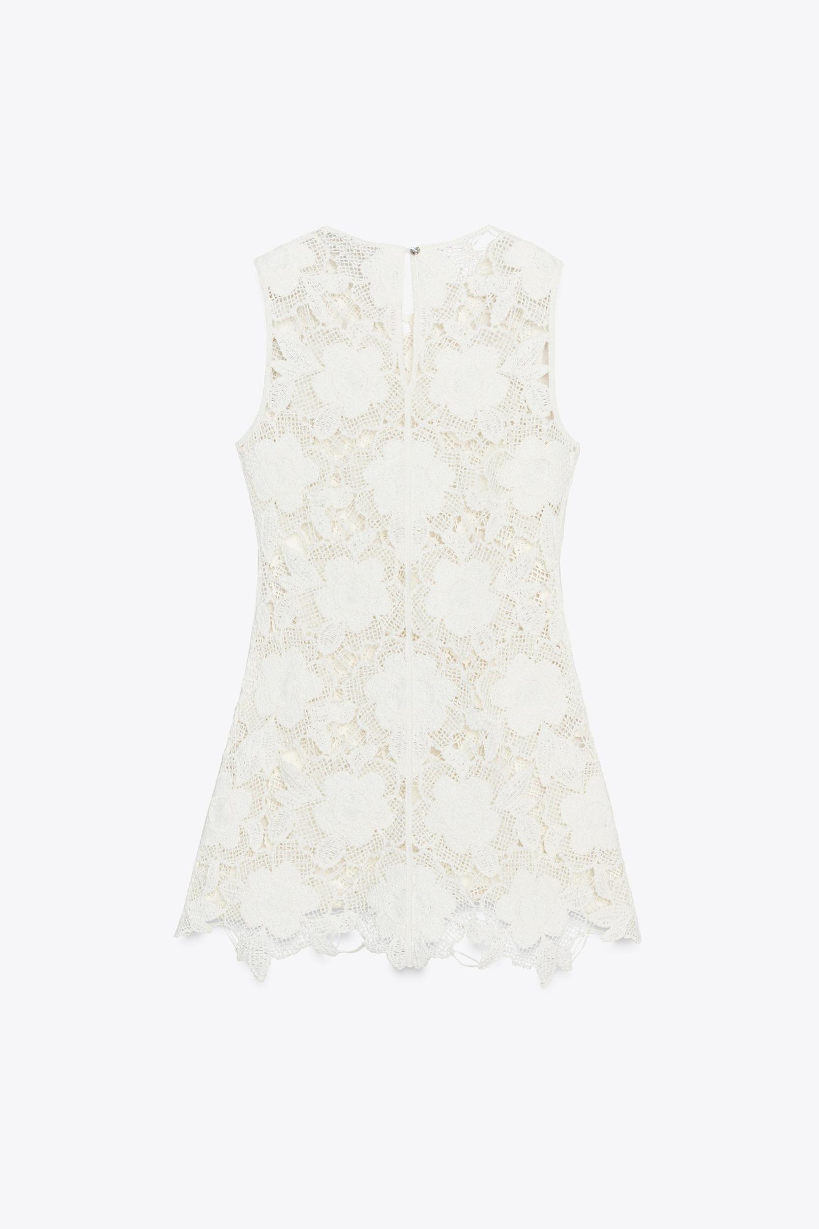 FLORAL CROCHET DRESS Product Image
