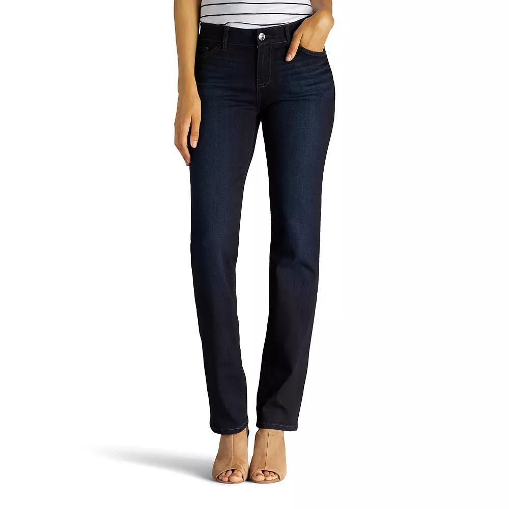 Women's Lee® Flex Motion Straight-Leg Jeans, Size: 16 Regular, Niagara Product Image