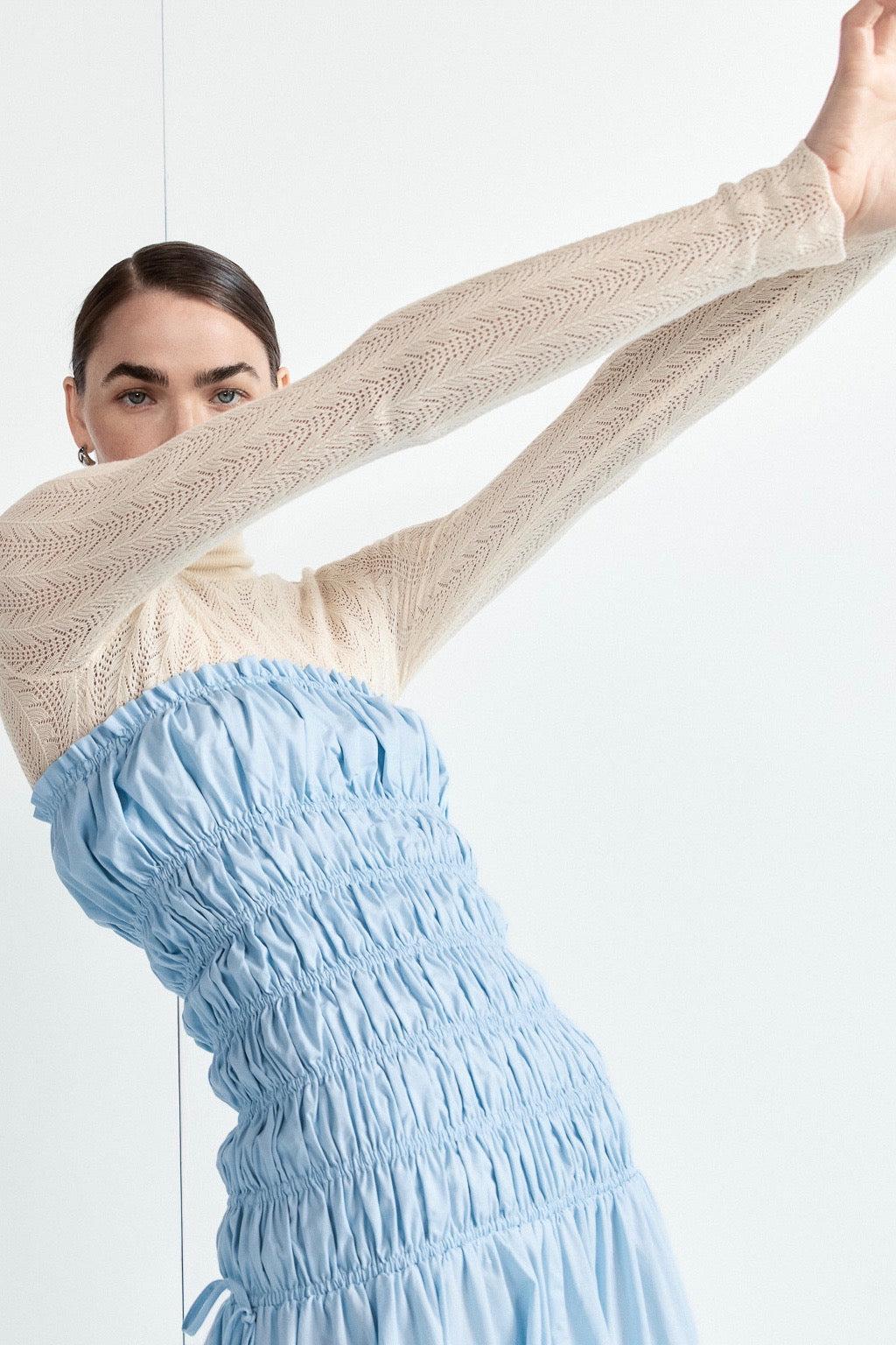 Harriet Knit Skivvy Cream Product Image