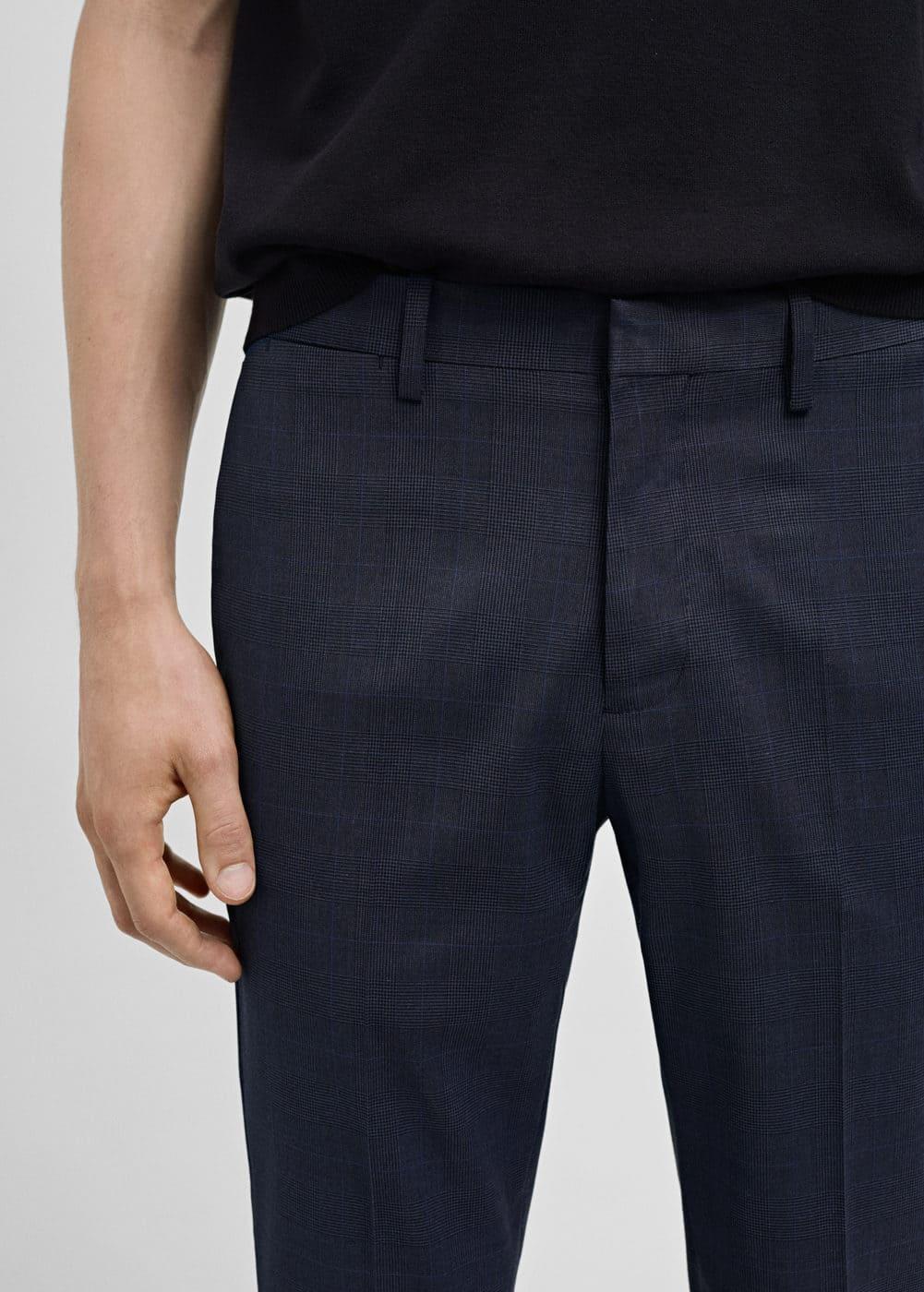 Stretch fabric super slim-fit suit trousers - Men | MANGO USA Product Image