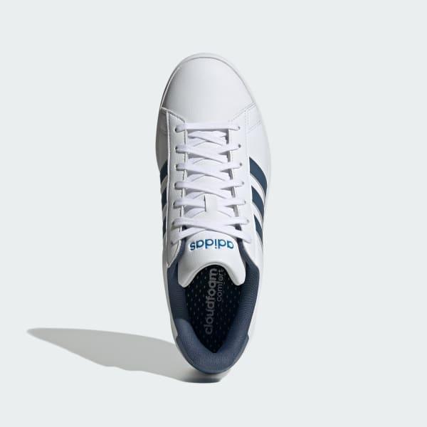 adidas Grand Court Shoes Cloud White 8 Mens Product Image