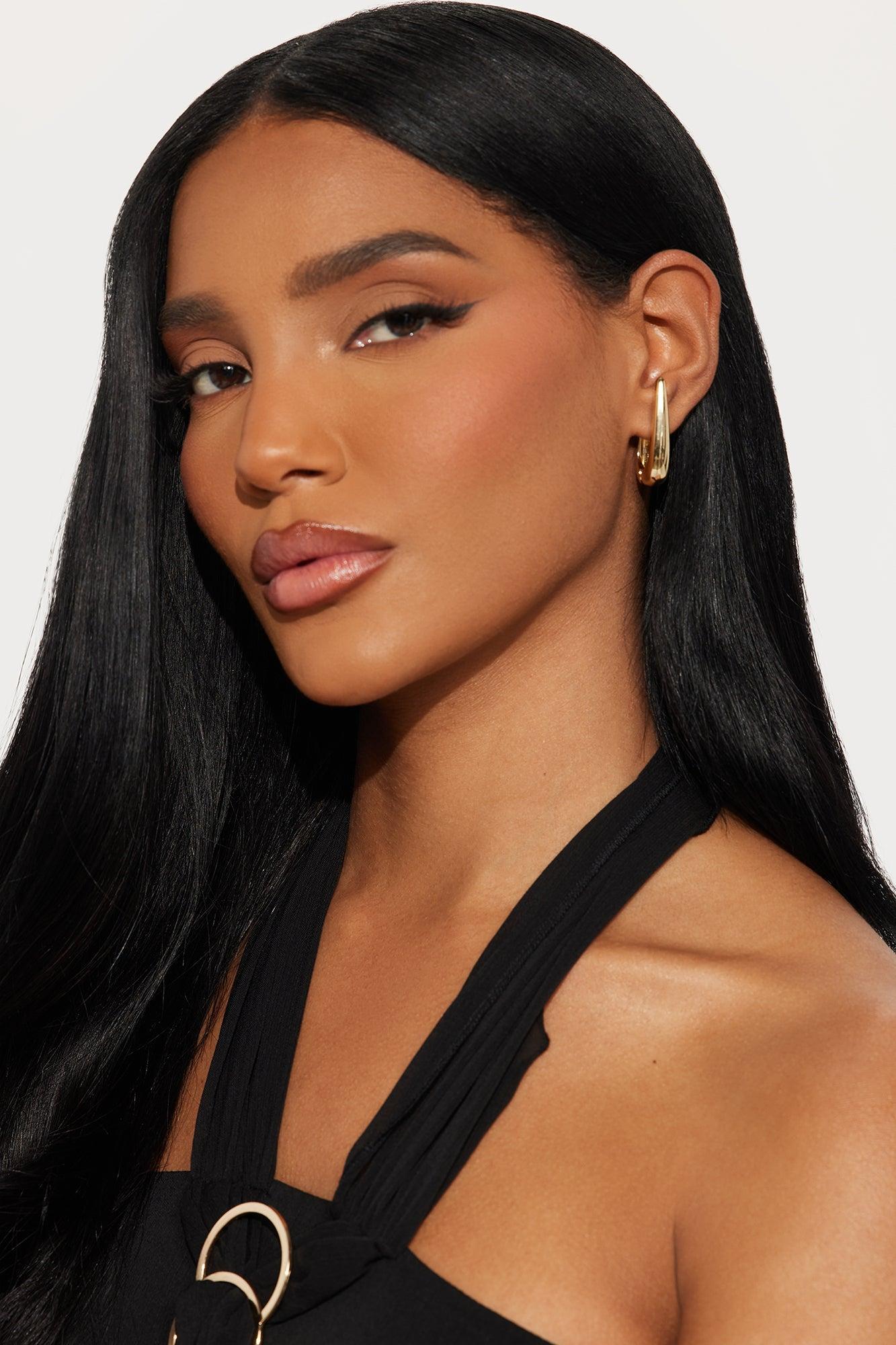 Miss Classy 3 Piece Hoop Earring Set - Gold Product Image