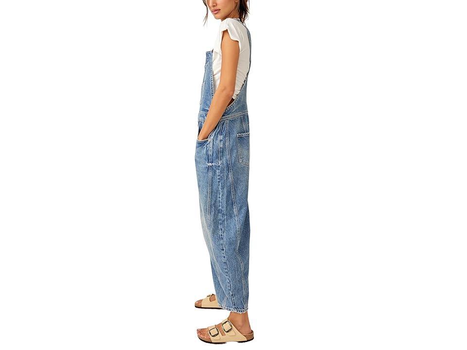 Free People Lucky You Overall (Ultra Light Beam) Women's Jeans Product Image
