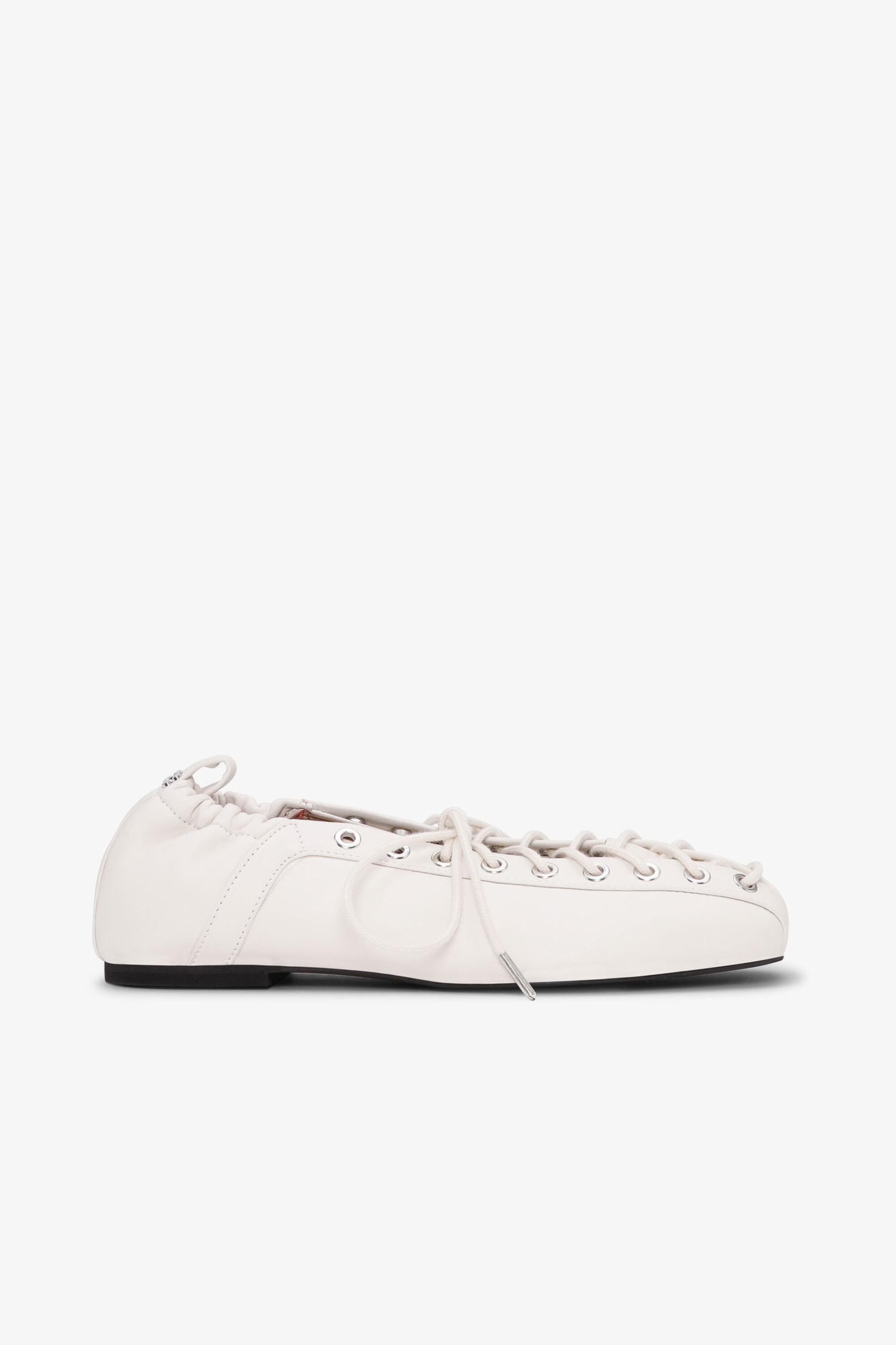 Off-White Lace-Up Ballerinas Product Image