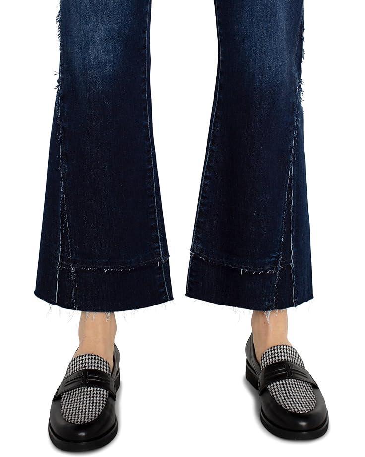 Women's Liverpool Los Angeles Hannah Crop Flare with Crafty Seaming Hi-Rise Stretch Denim in Upland Product Image