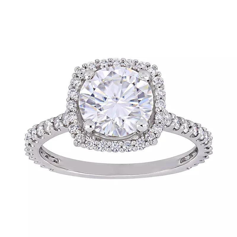 Stella Grace 10k Rose Gold Lab Created Moissanite Engagement Ring, Women's, Size: 9, 10k White Gold Product Image