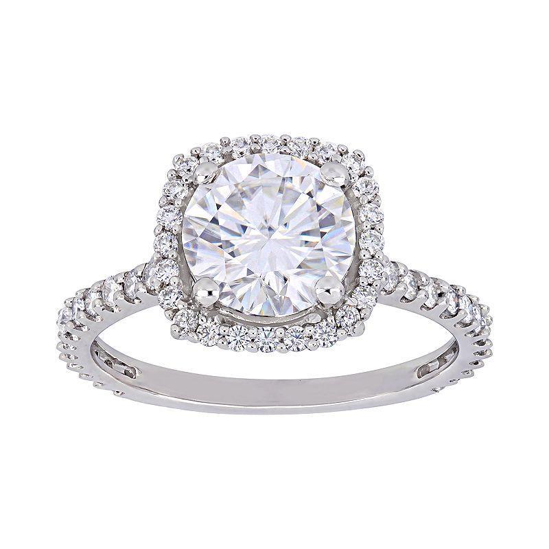 Stella Grace 10k Rose Gold Lab Created Moissanite Engagement Ring, Women's, Size: 9, 10k White Gold Product Image