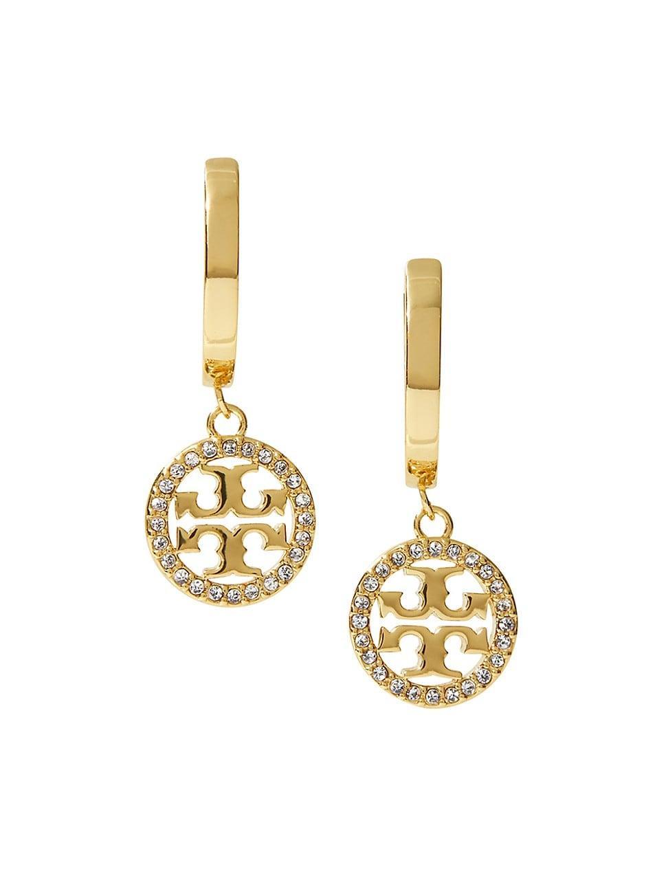 Womens Miller Silvertone & Glass Crystal Huggie Hoop Earrings Product Image