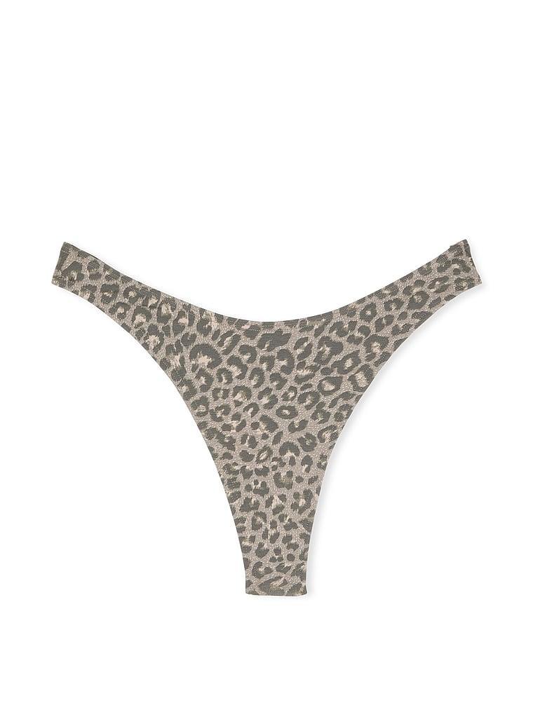 Stretch Cotton Scoop High-Leg Thong Panty Product Image