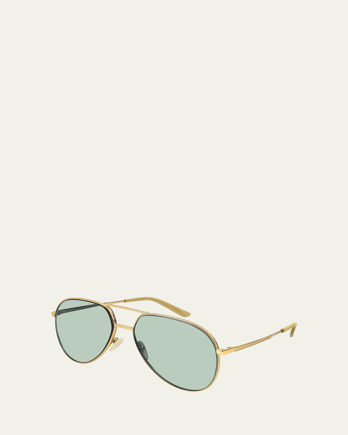 Mens Metal Aviator Sunglasses Product Image
