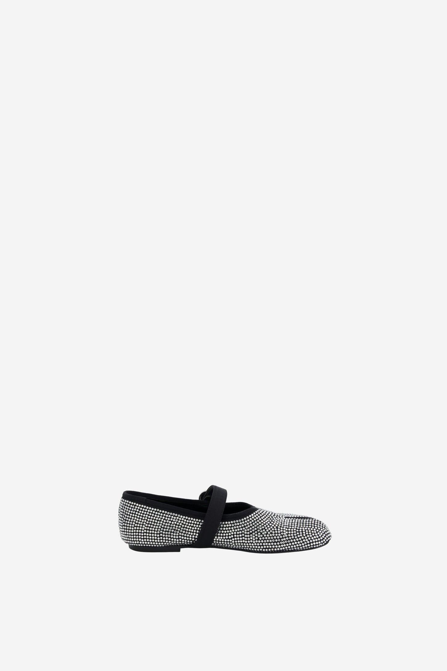 Crystal-Embellished Five-Toe Ballerina Belt Flat Product Image