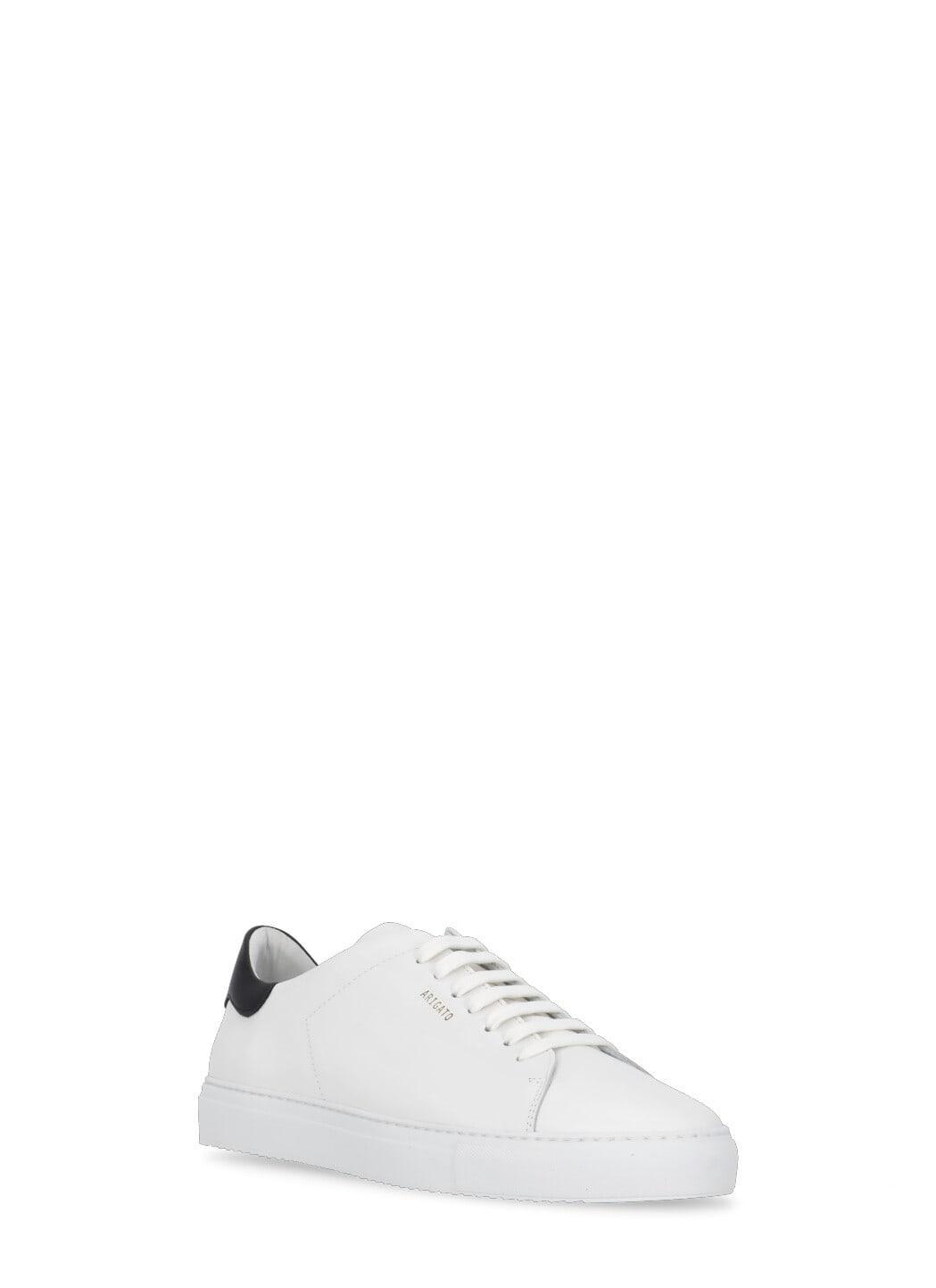 AXEL ARIGATO White And Green Clean 90 Leather Sneakers Product Image
