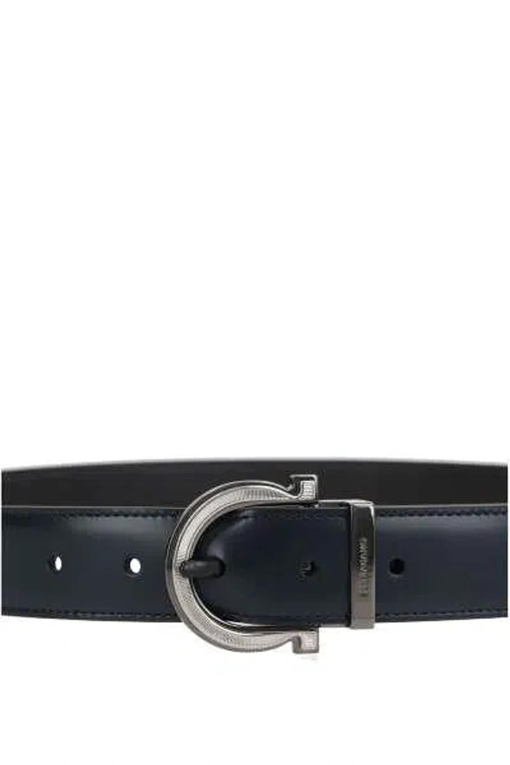 FERRAGAMO Belts In Blue+black Product Image