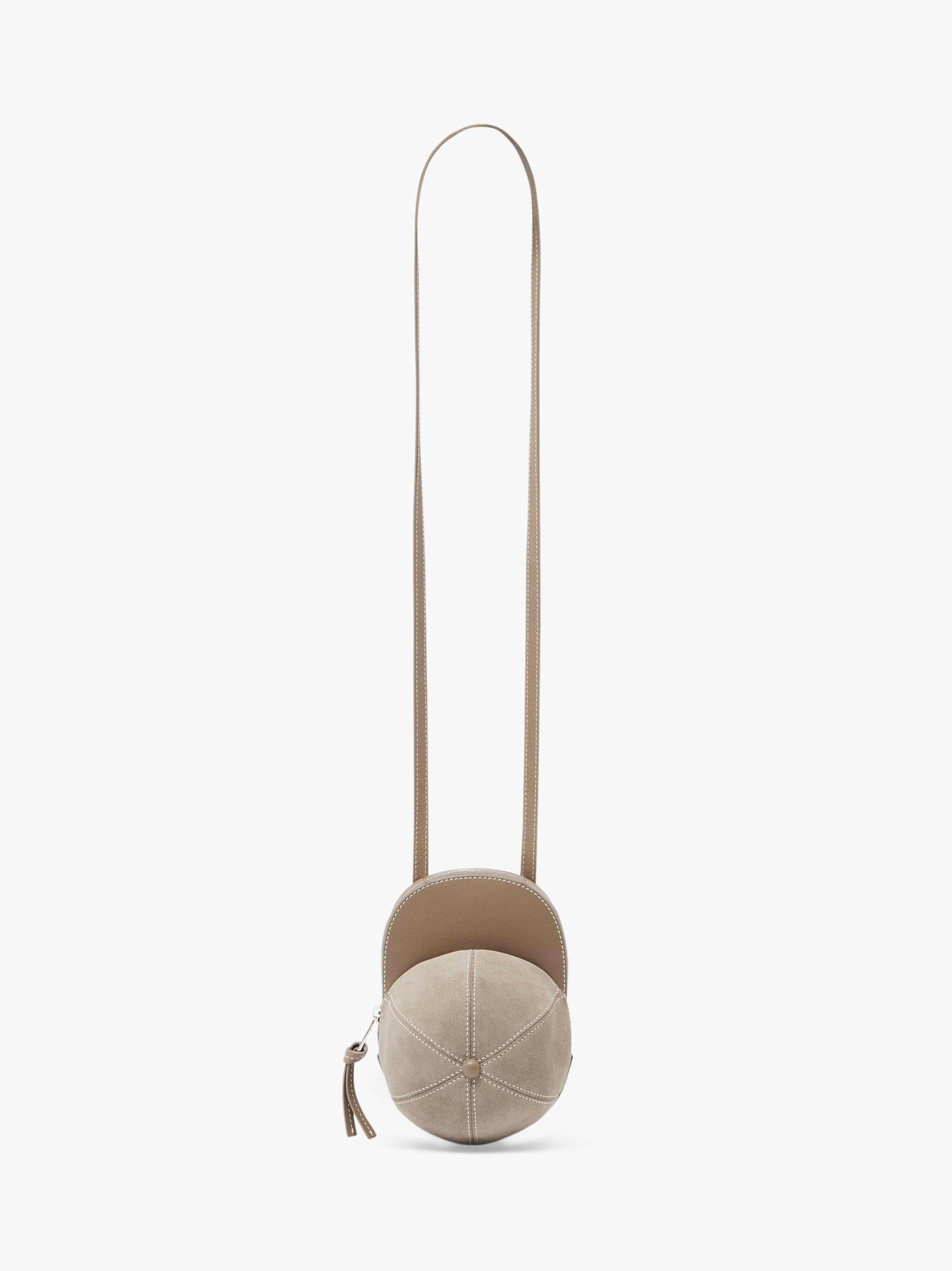 MEDIUM CAP BAG - SUEDE CROSSBODY BAG Product Image