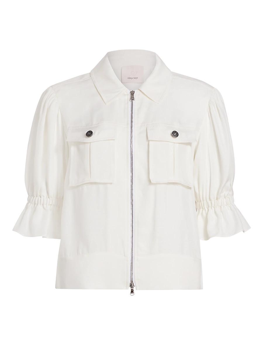 Womens Holly Puff-Sleeve Utility Jacket Product Image