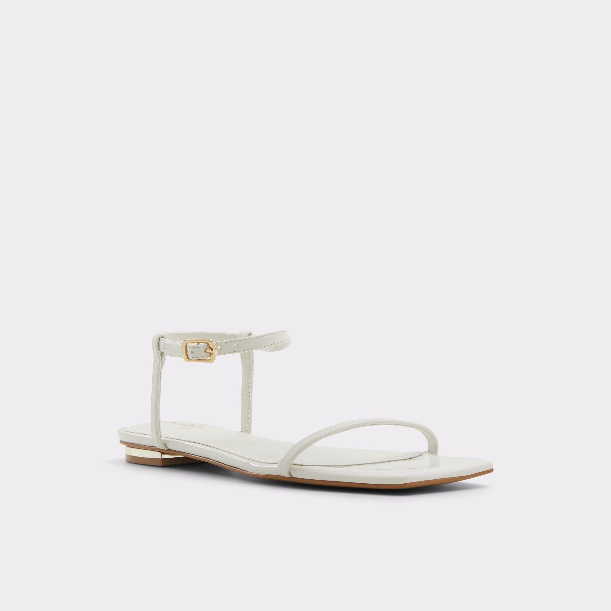 Darlena White/Bone Women's Flat Sandals | ALDO US Product Image