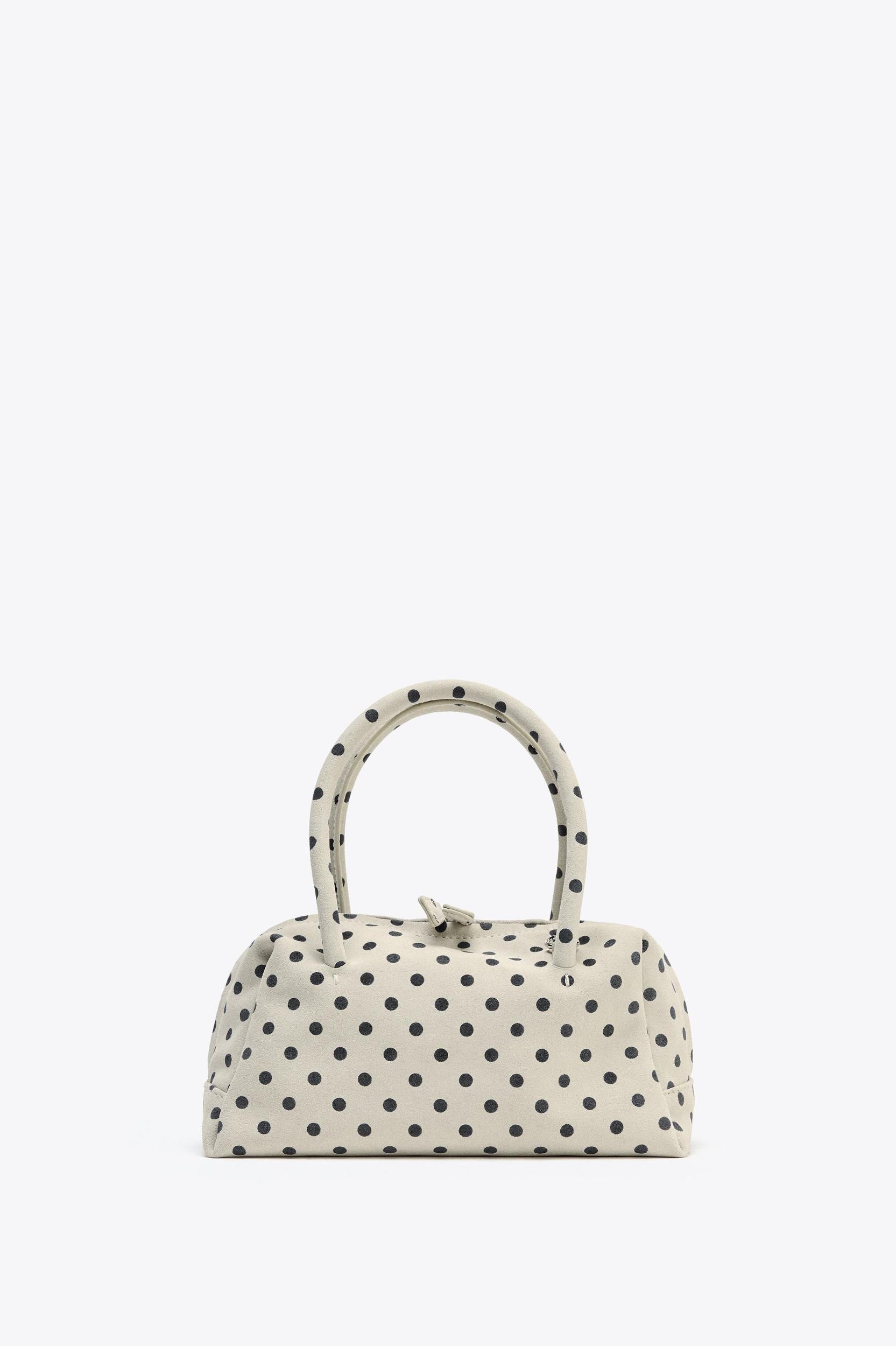 PRINTED SPLIT LEATHER BOWLING BAG Product Image