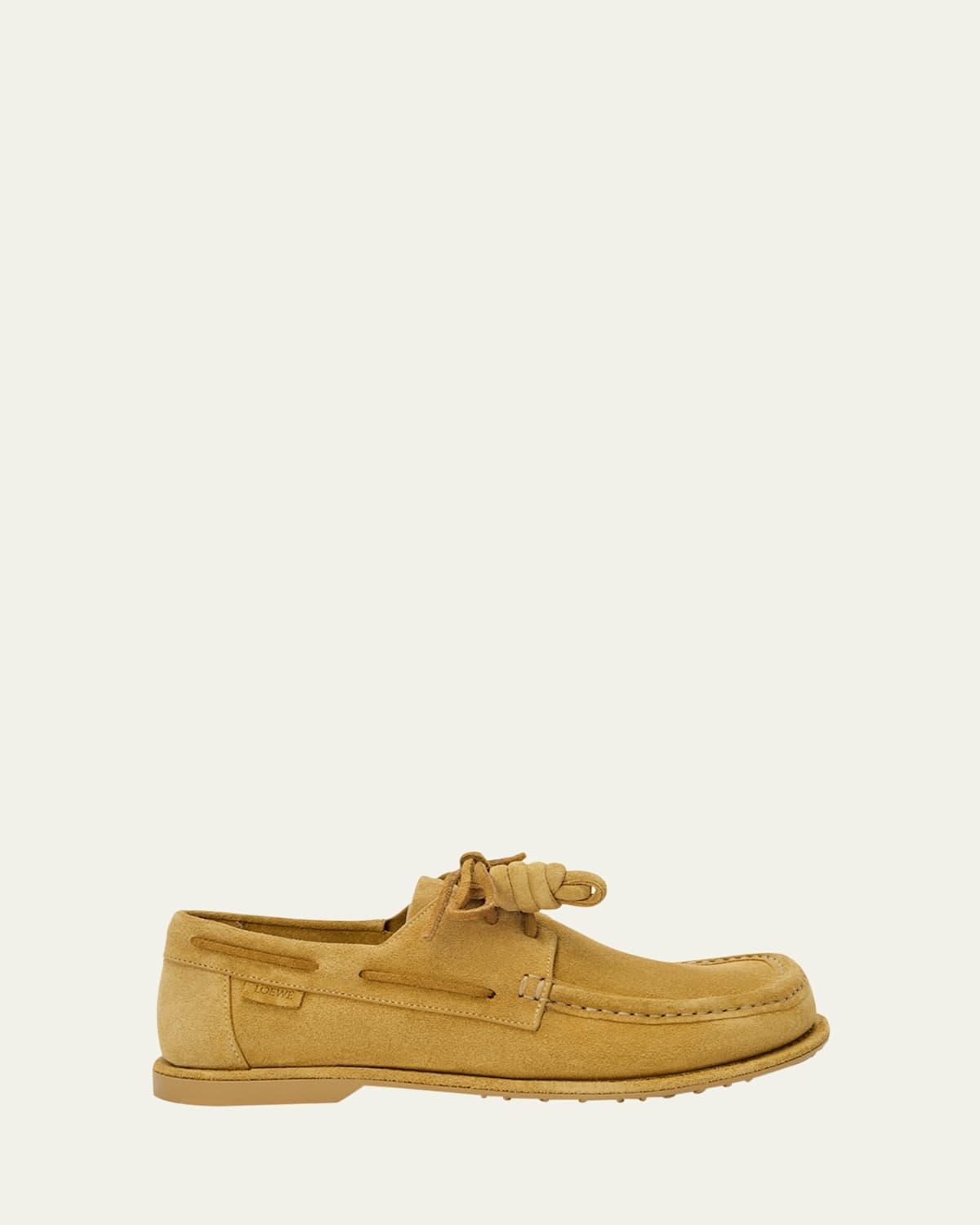 Mens Campo Suede Flamenco-Knot Boat Shoes Product Image