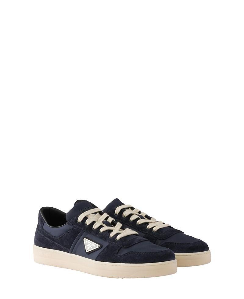 Prada Mens Downtown Re-Nylon and Suede Sneakers Product Image