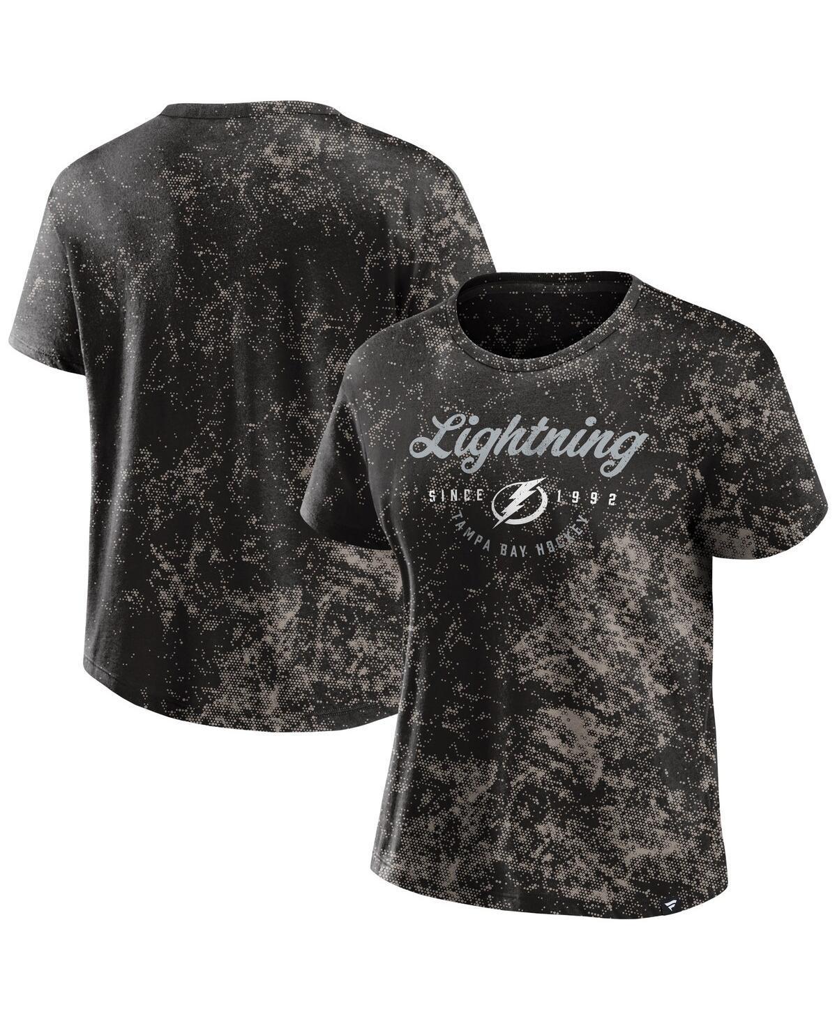 Women's Fanatics Branded  Black Tampa Bay Lightning Breakaway T-Shirt, Size: 2XL, Lgh Black Product Image