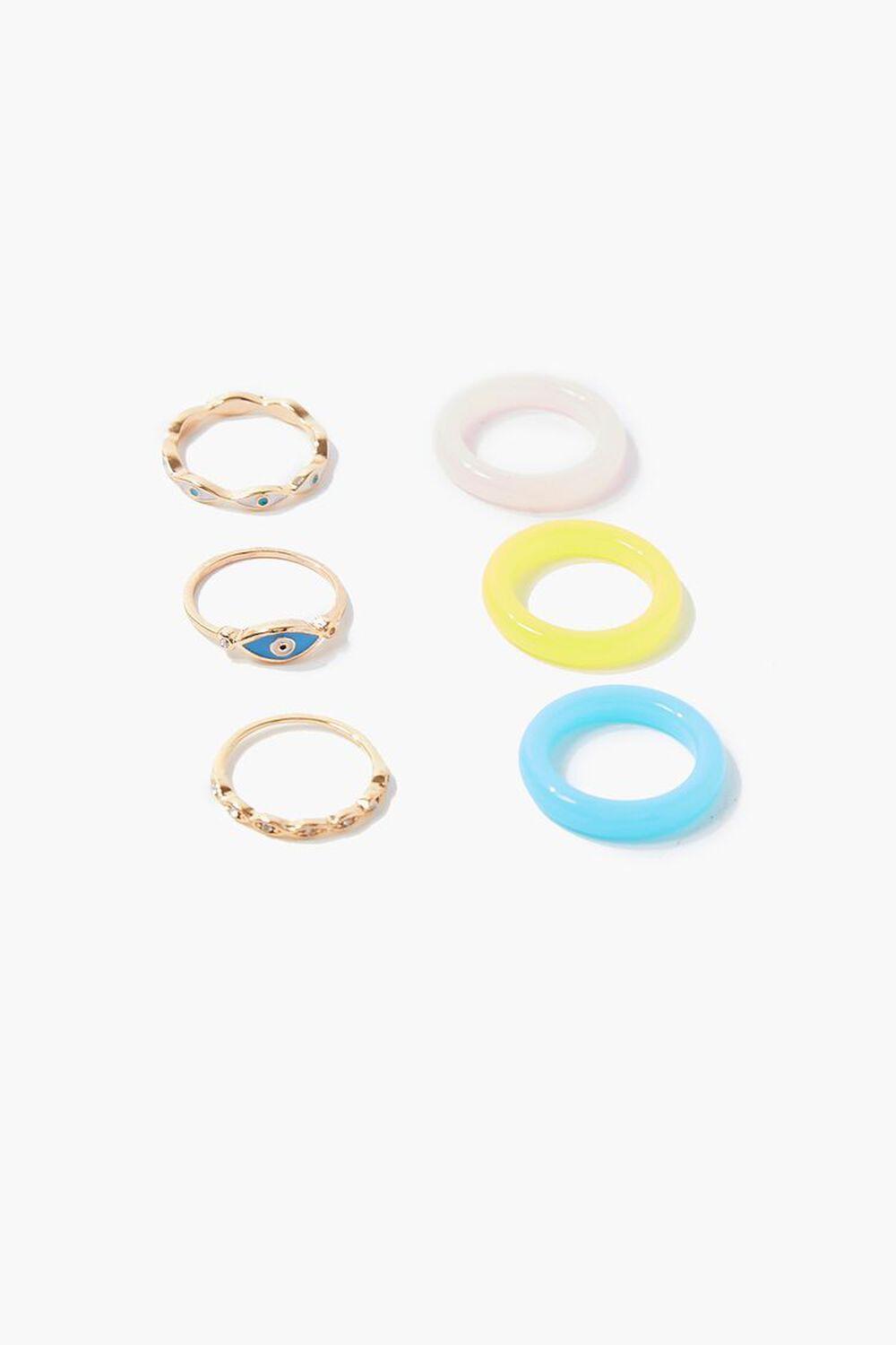 Rhinestone Evil Eye Ring Set | Forever 21 Product Image