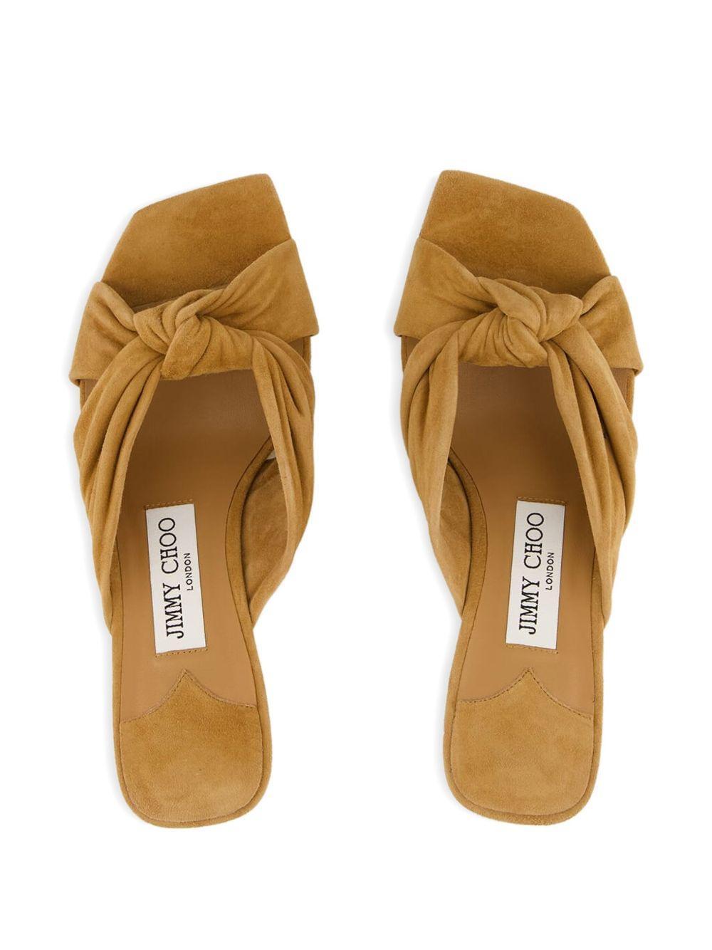 50mm knotted suede sandals Product Image
