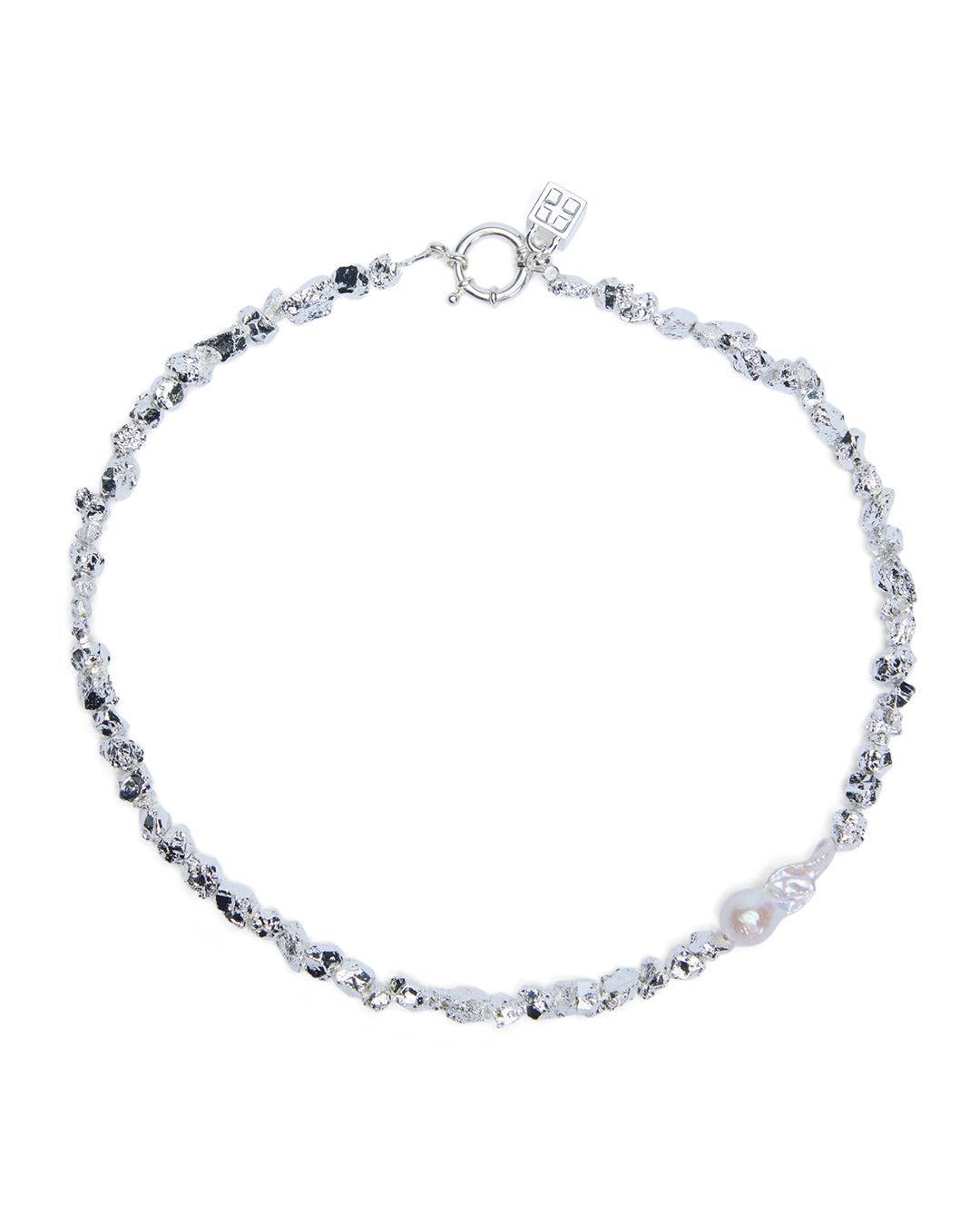 UNCUT SILVER CHOKER Female Product Image