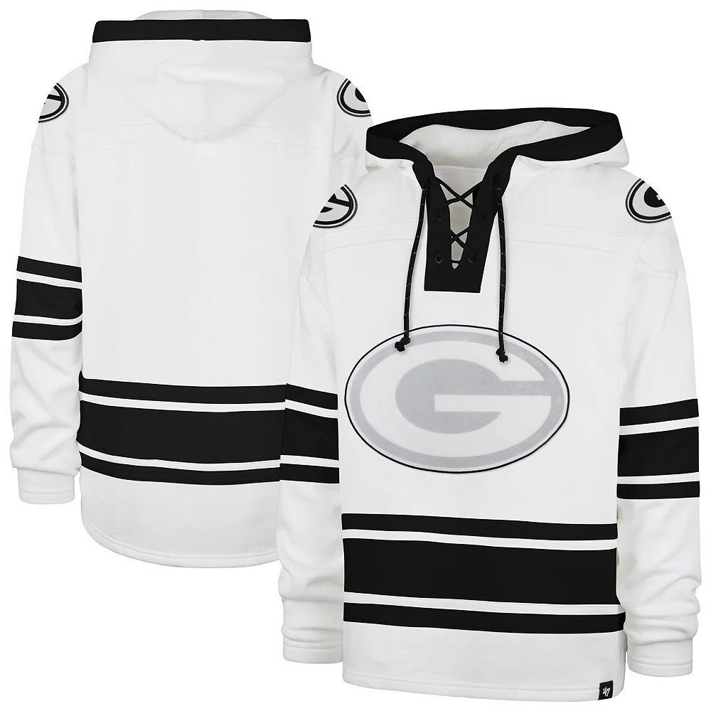 Men's '47  White Philadelphia Eagles After Image Superior Lacer with Hood, Size: Large Product Image