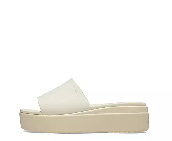 Crocs Womens Brooklyn Slide Low Wedge Sandal Product Image