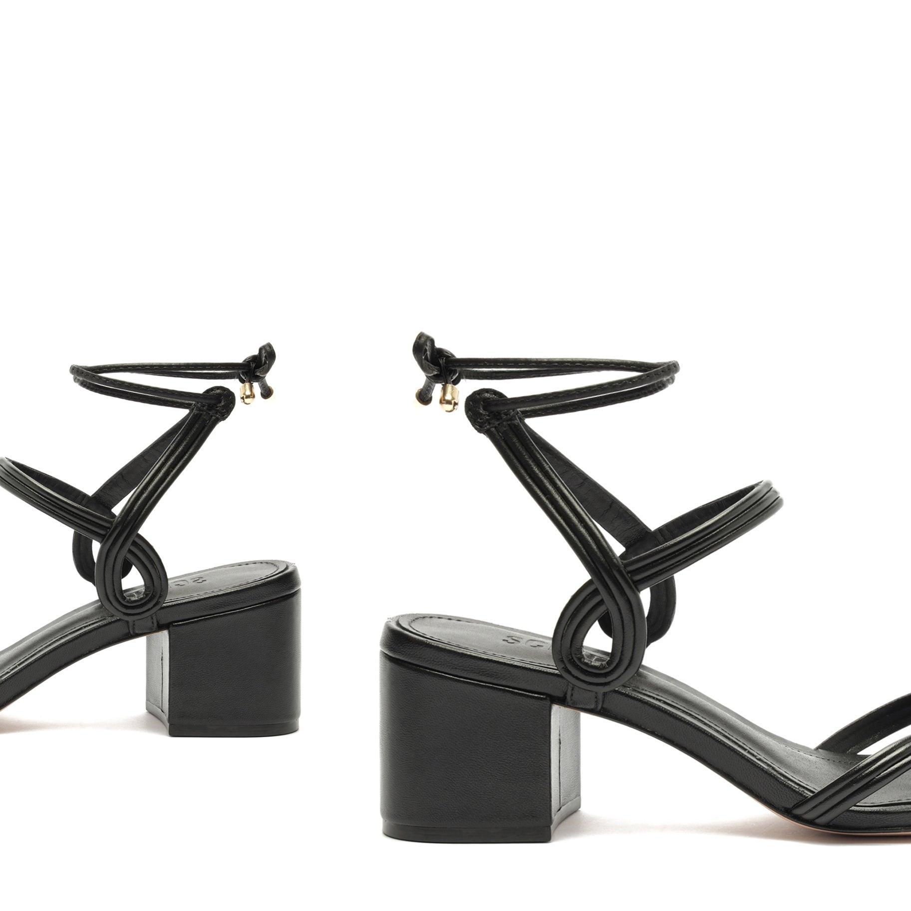 Brynn Mid Block Leather Sandal Product Image