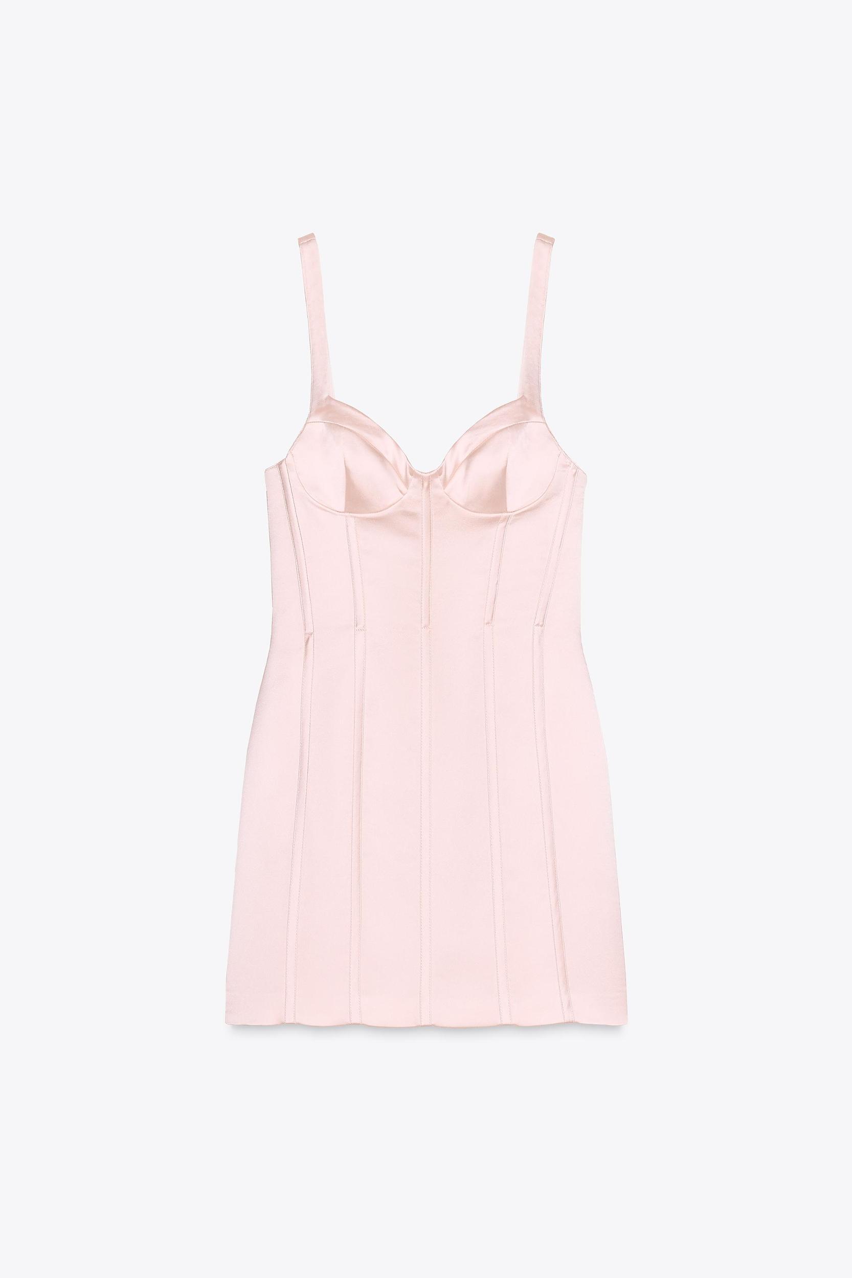 SATIN SHORT DRESS Product Image