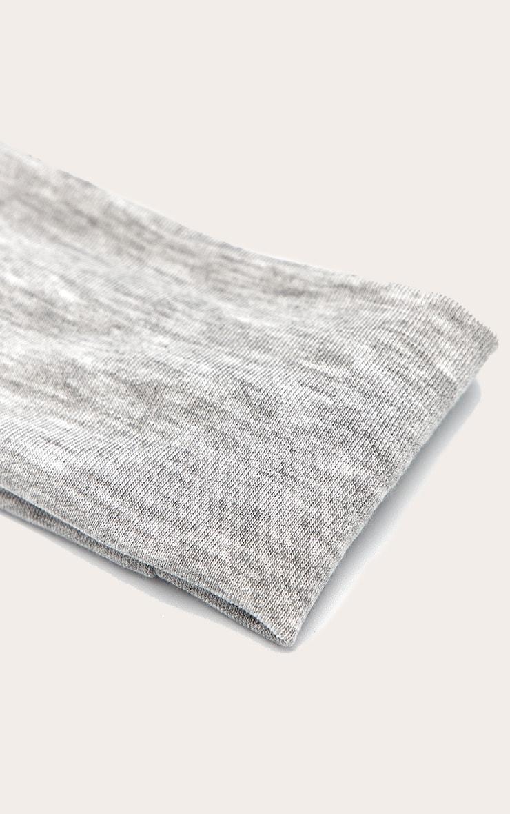 Grey Wide Jersey Headband Product Image