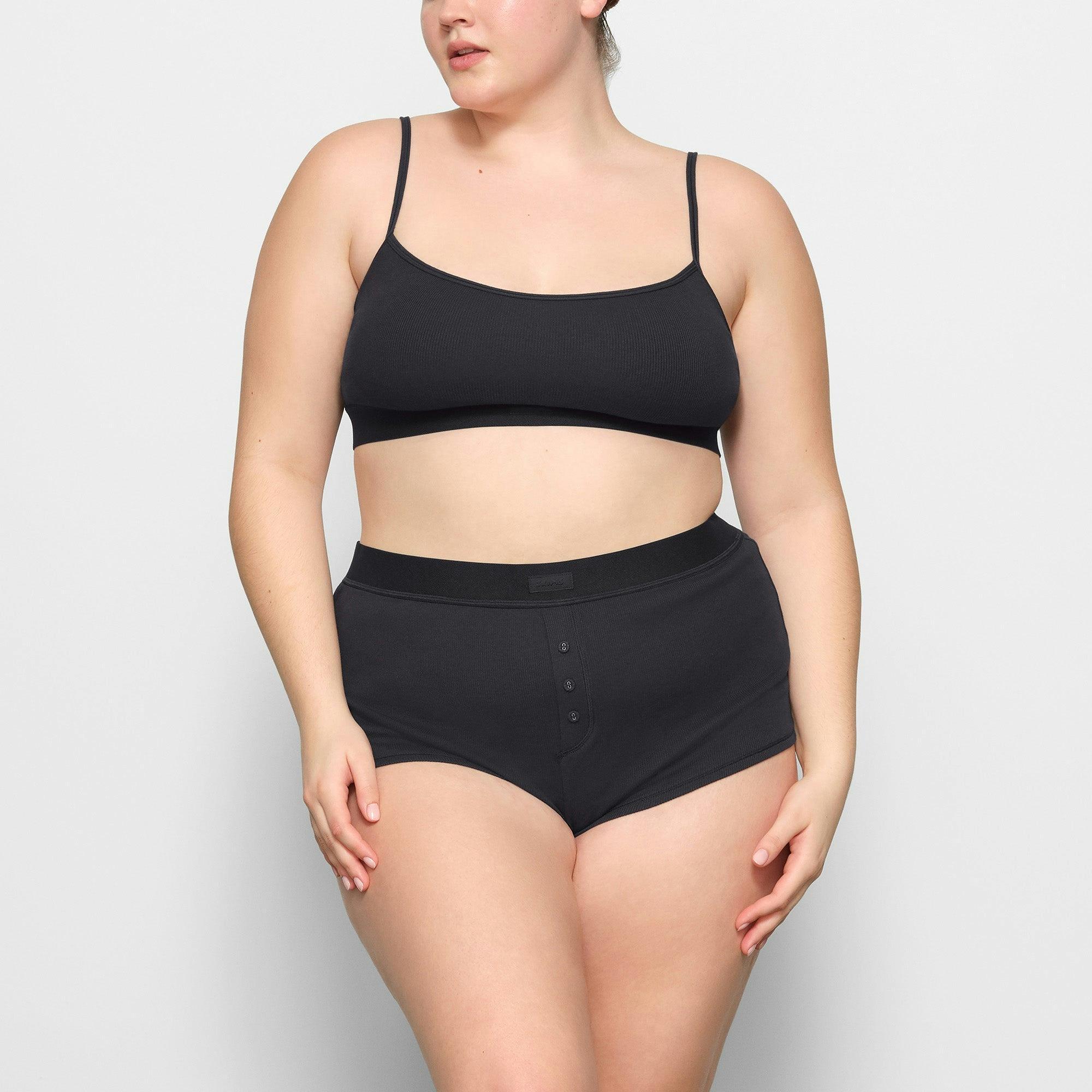 COTTON RIB SCOOP BRALETTE | SOOT Product Image