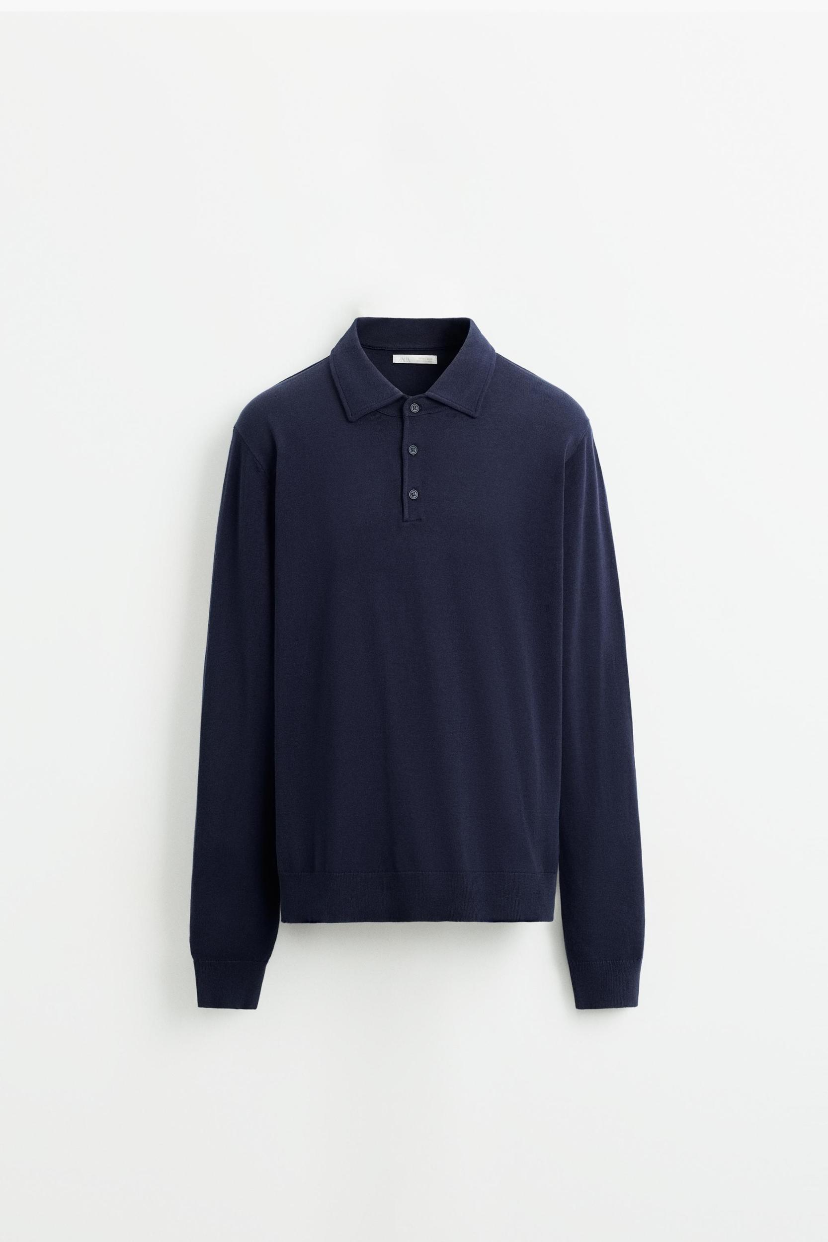 KNIT COTTON POLO SHIRT Product Image