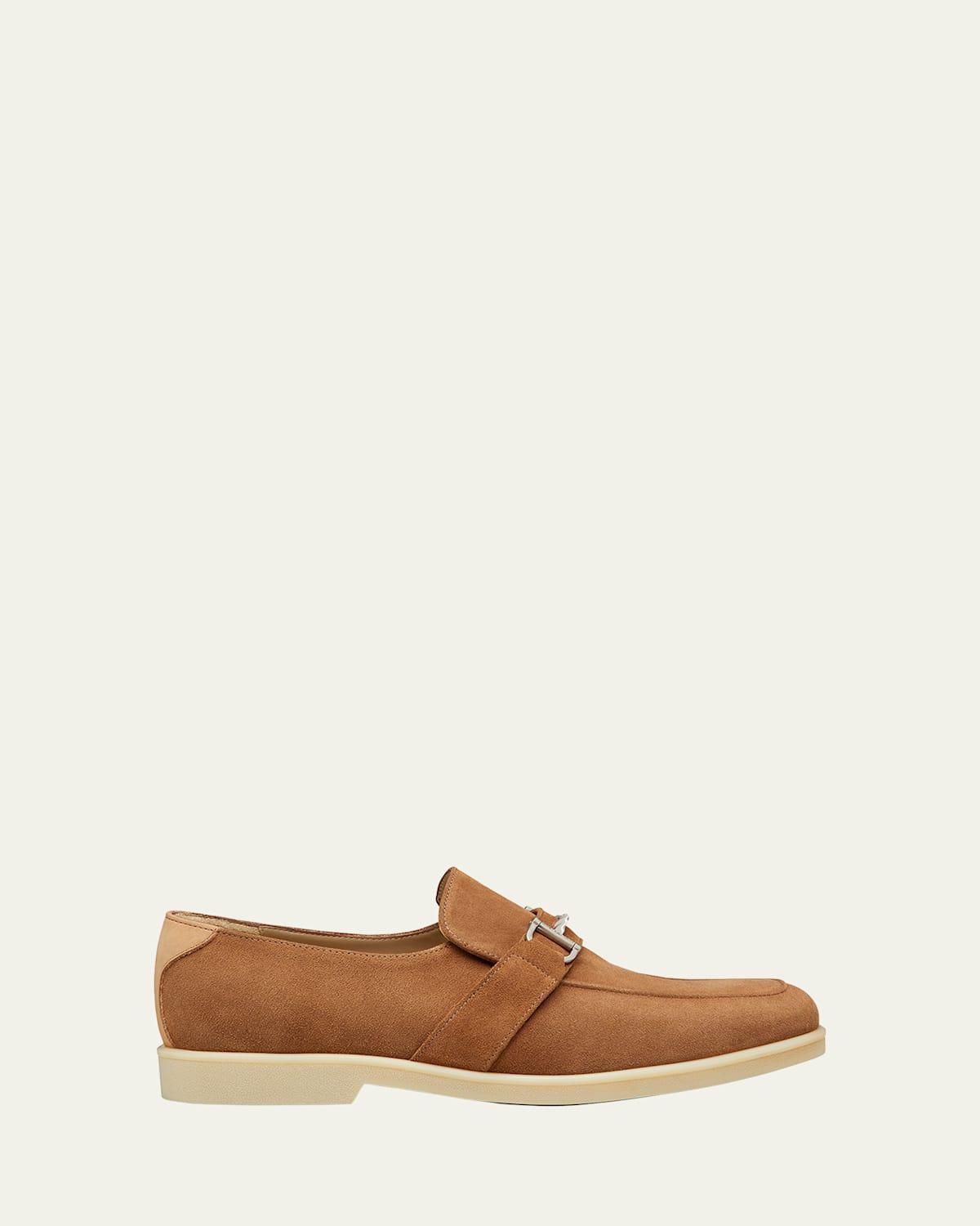 Men's Aurelio Nubuck Twisted Bit Loafers Product Image