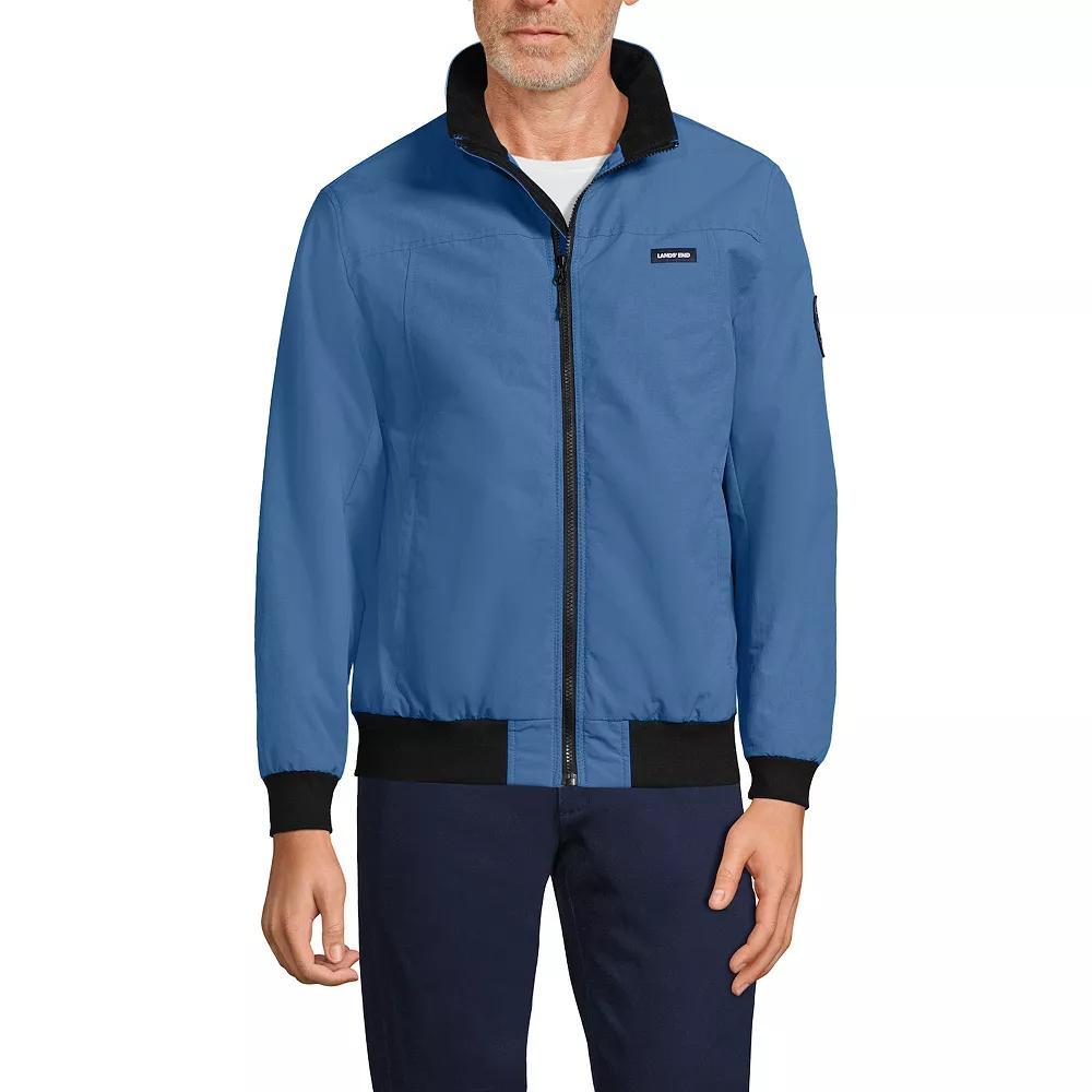 Men's Lands' End Classic Squall Bomber Jacket, Size: XL, Mariner Blue Product Image